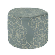 Runder Hocker Fußstütze Floral Elegant