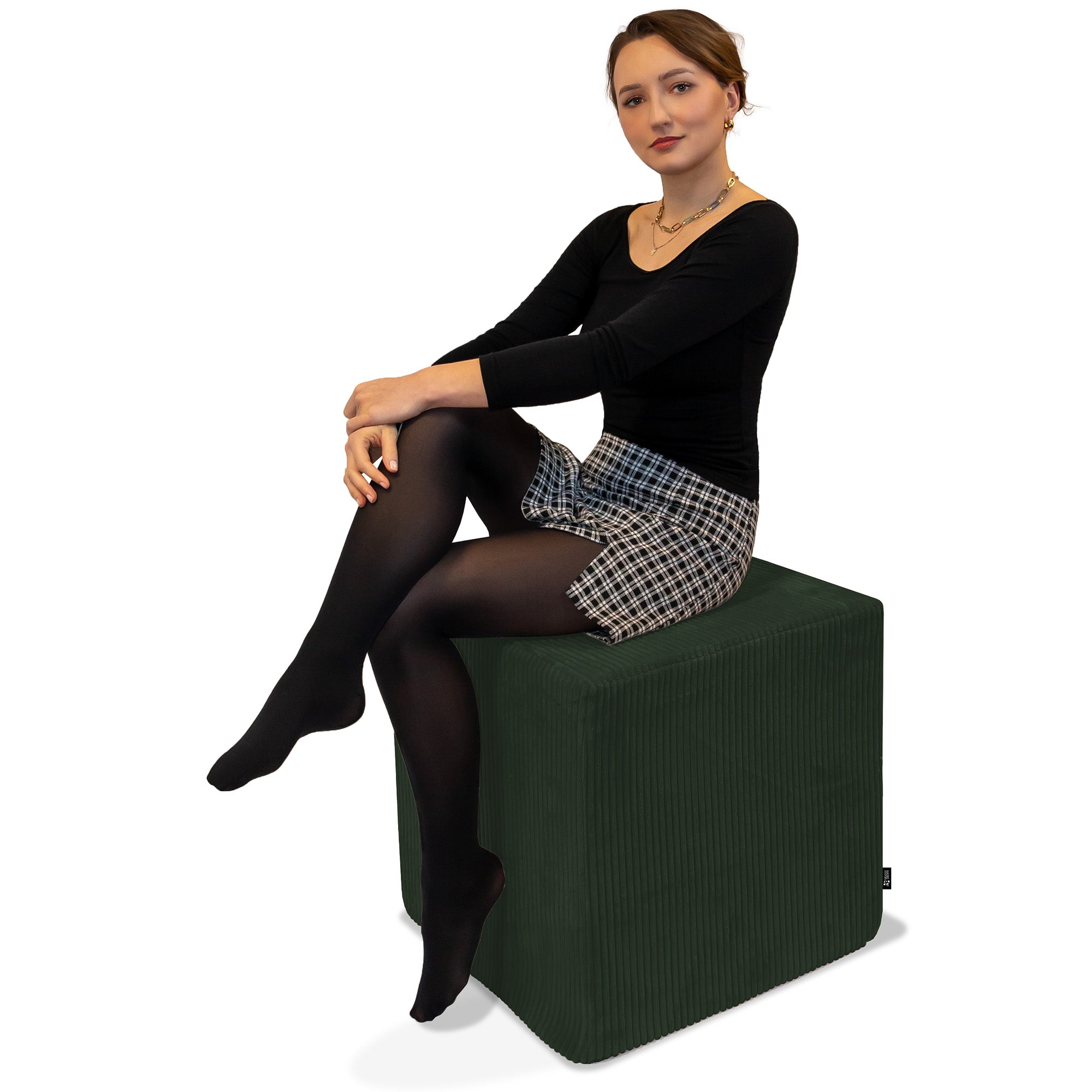 Sitzpouf Qubik Waldsymphonie-40x40 cm