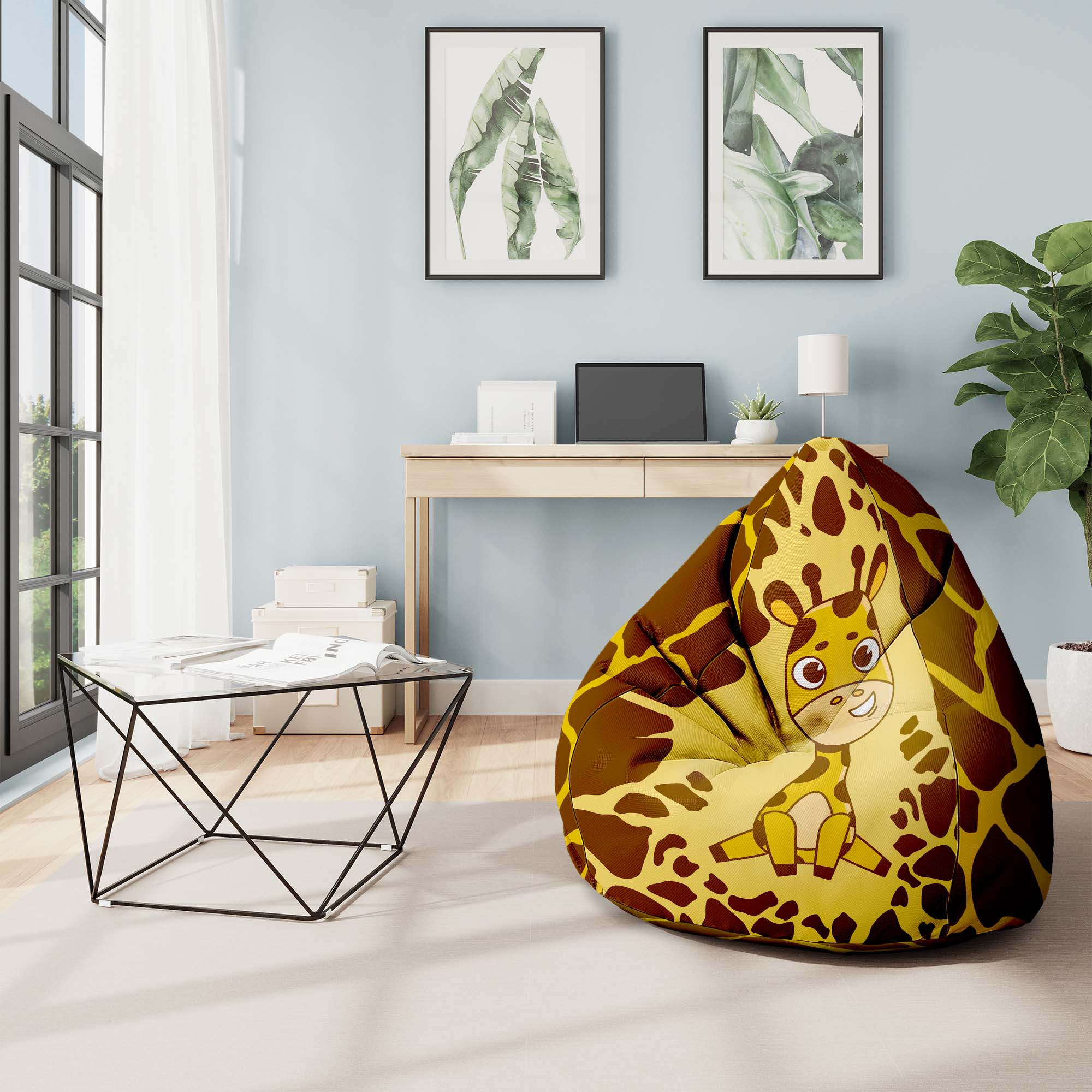 Pearshape Pouf Giraffina-S
