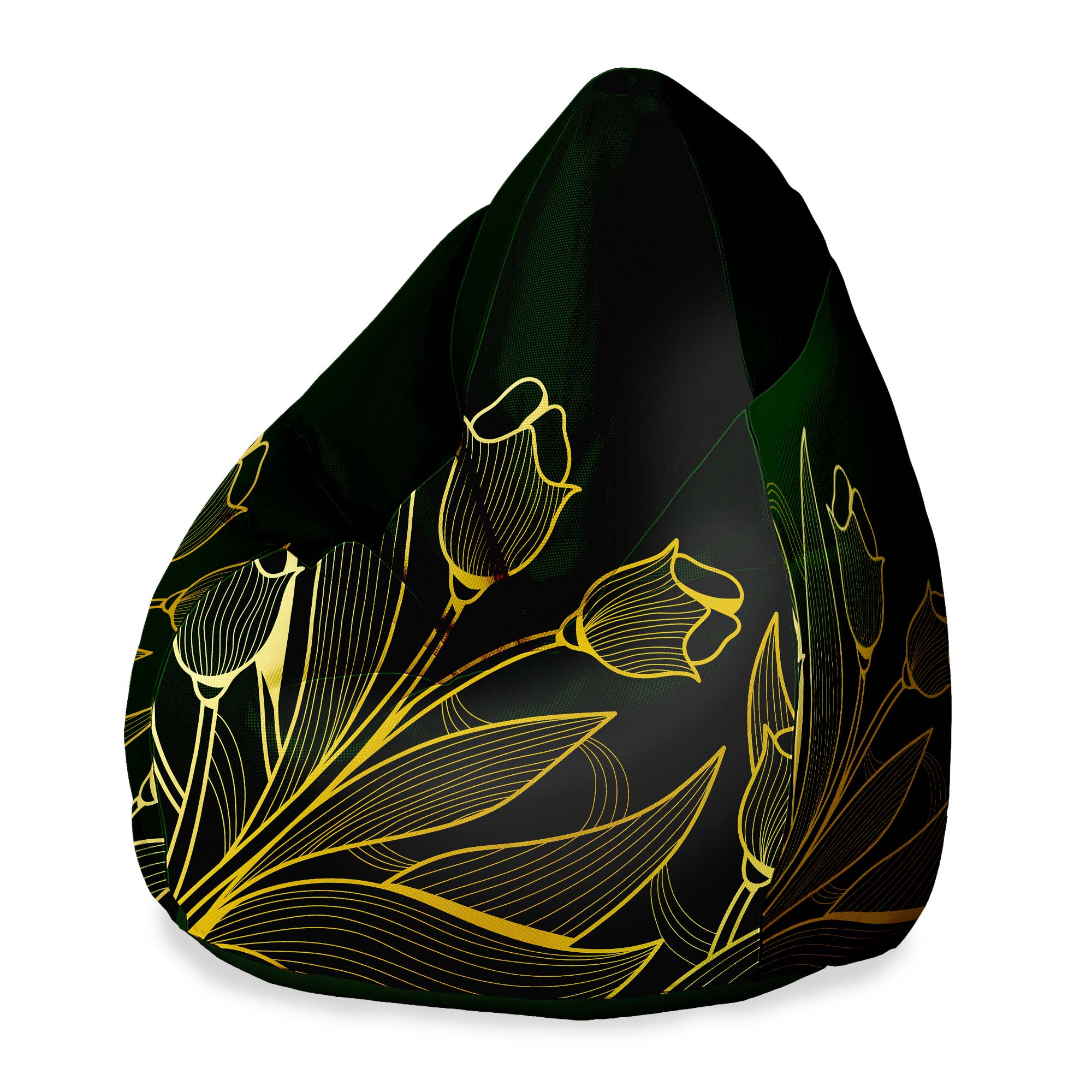 Puf Birnenform Goldtraum