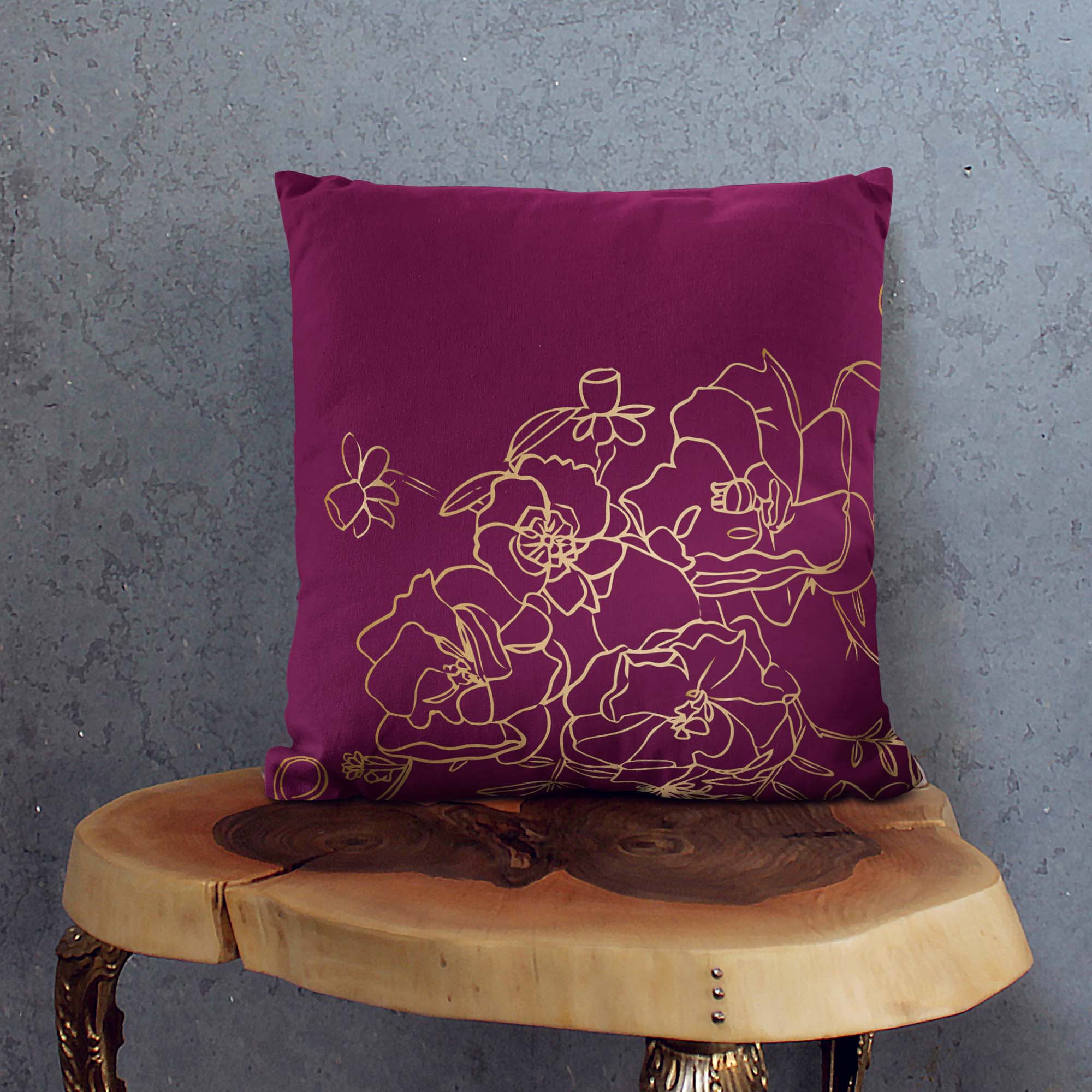Kissen Gold Roses