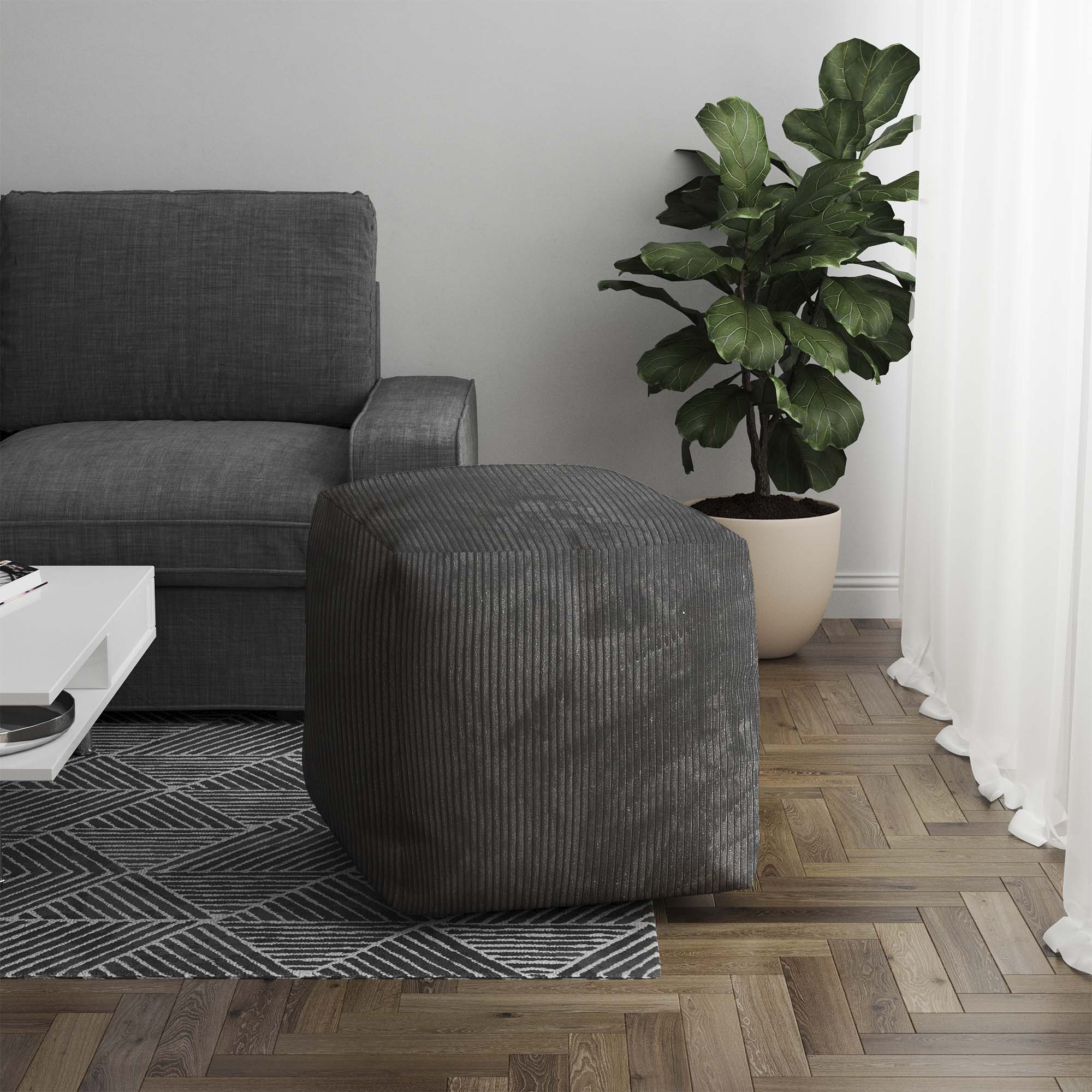 Puf Cube Granitgrau