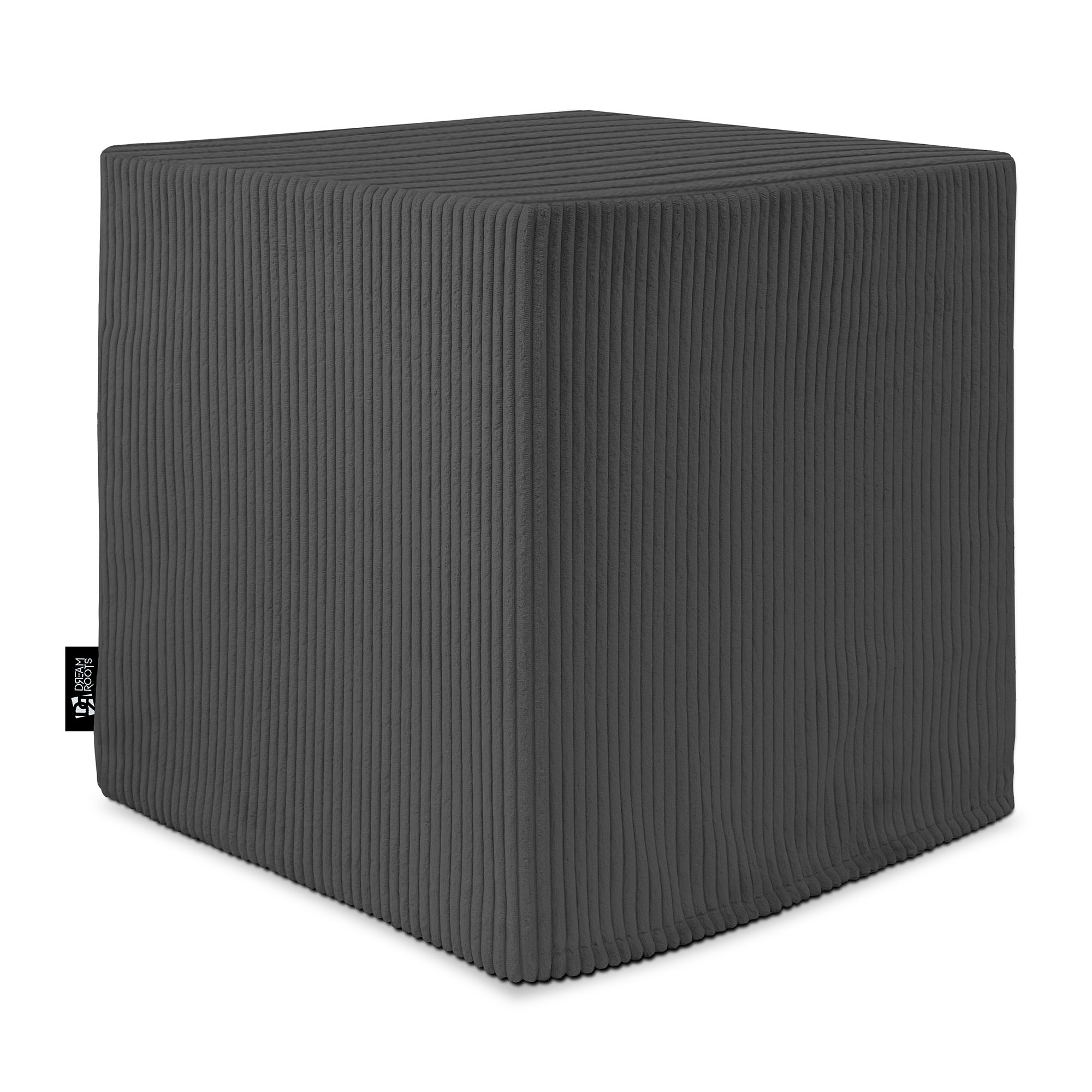 Sitzpouf Qubik Granitgrau