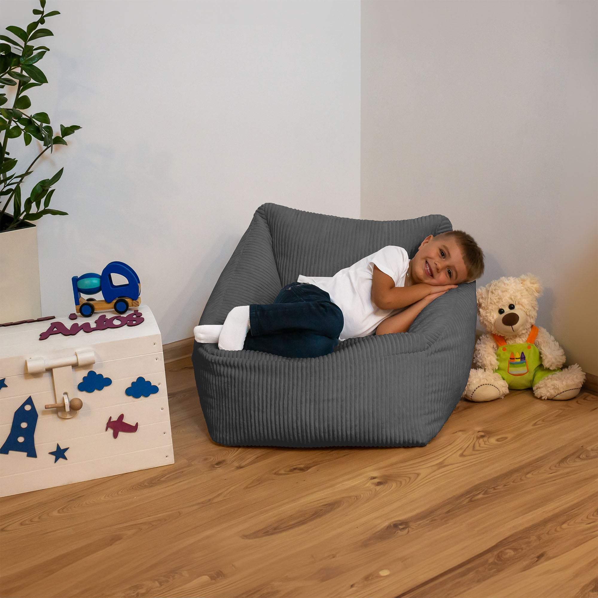 Kinderstuhl Granitgrau