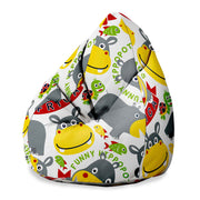 Puf Pearshape Happy Hippotamus