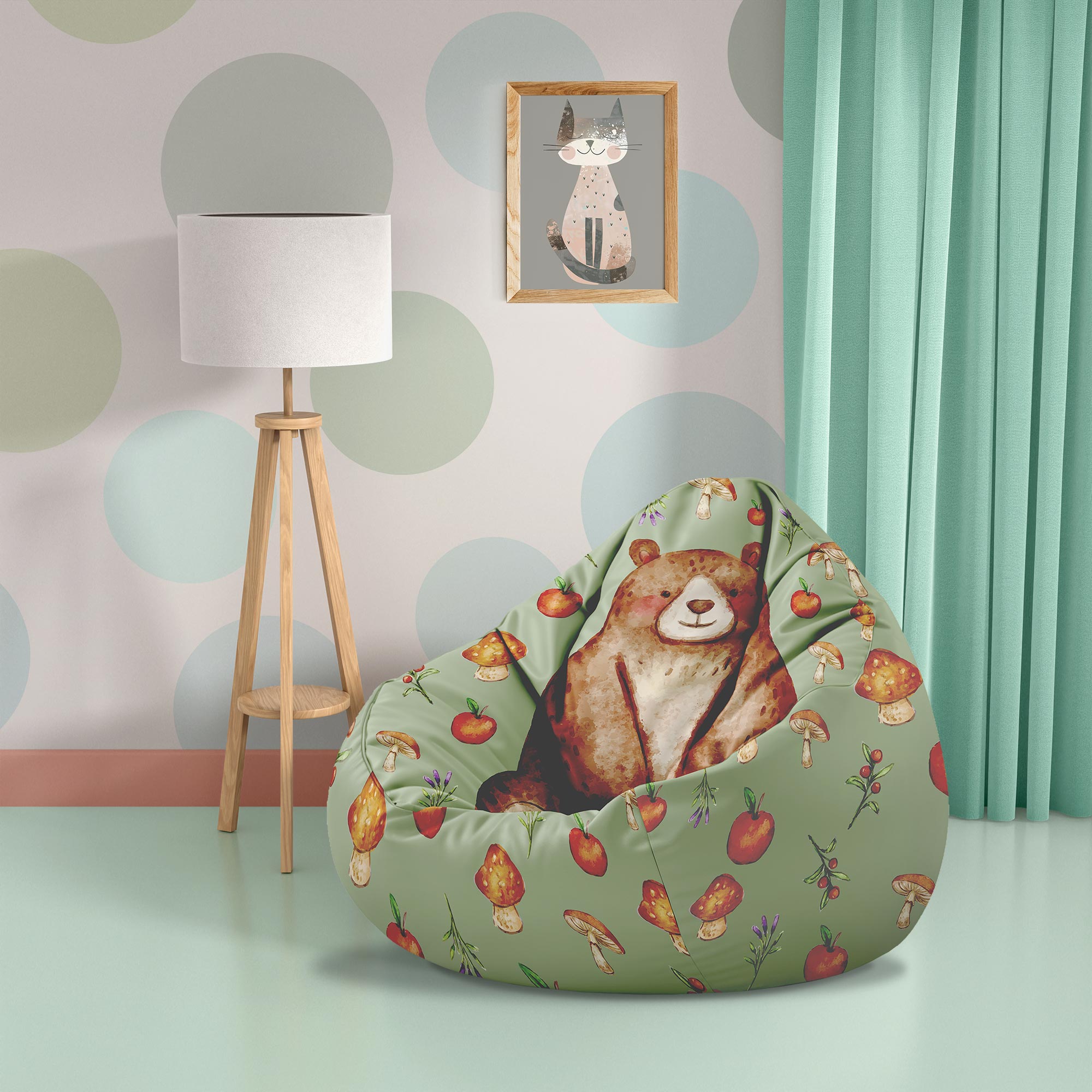 Puf Paradise Glücklicher Teddy-S