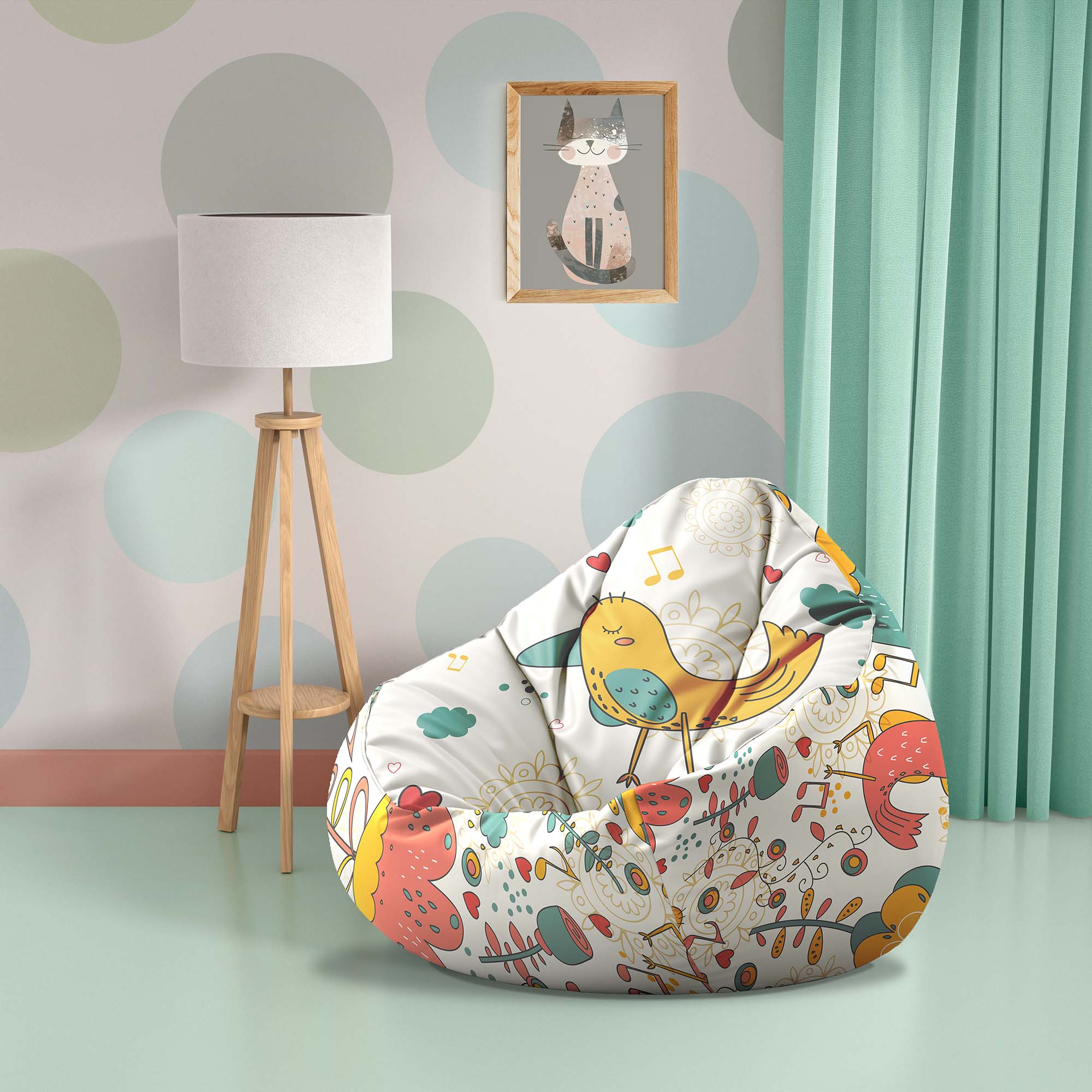 Paradise Sitzsack Happy Yellow Bird