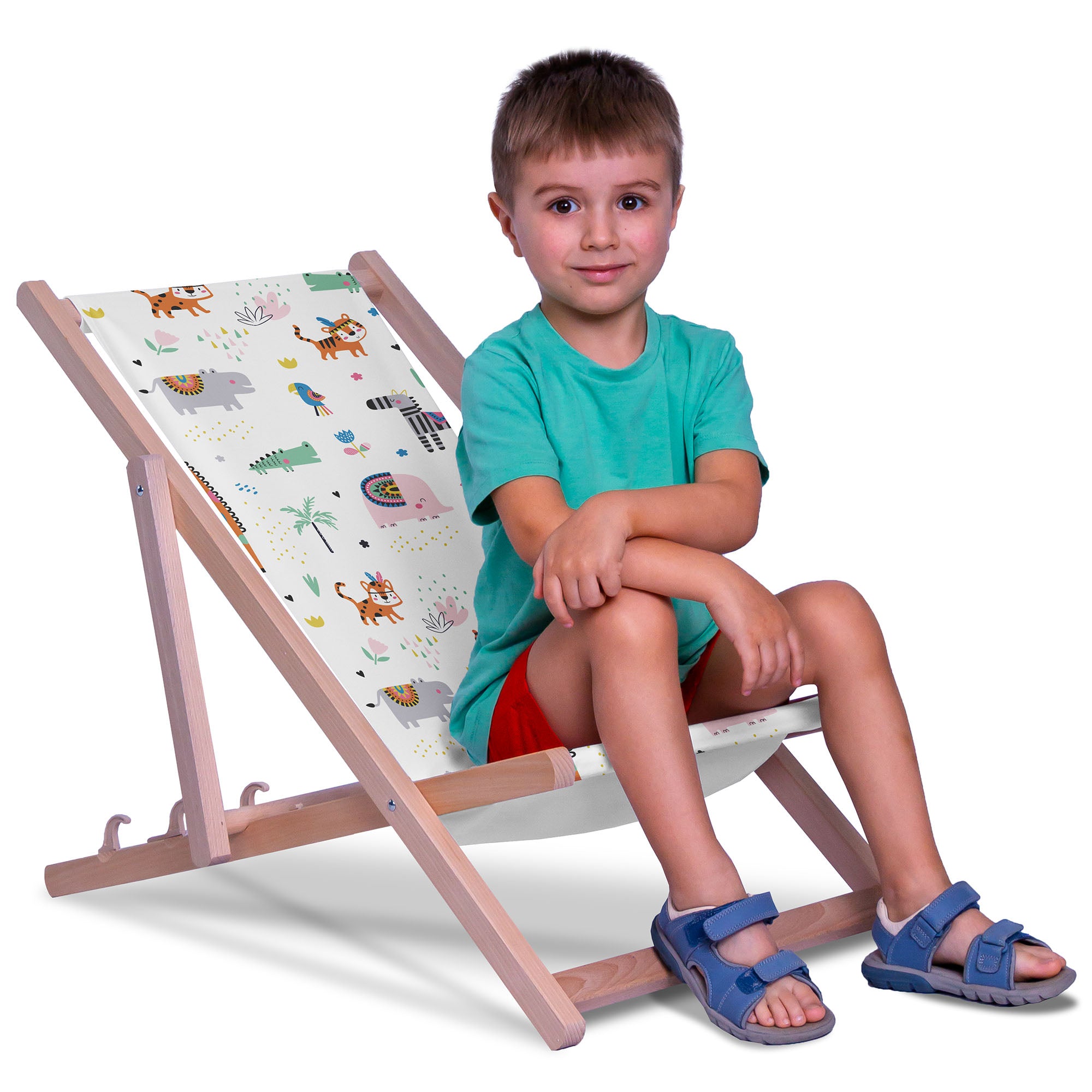 Wooden Deck Chair Happy Zoo