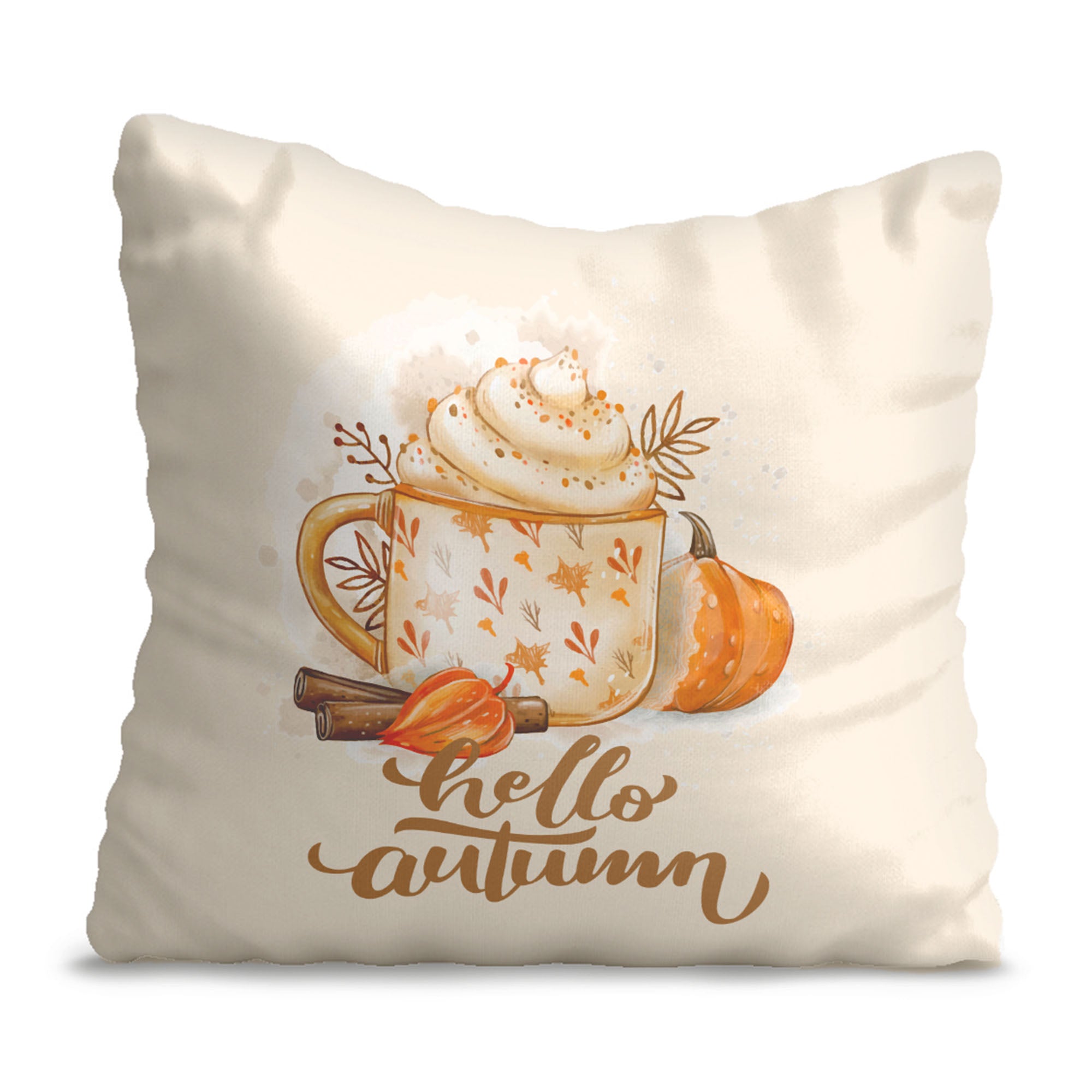 Kissen Hot Pumpkin Chocolate-Samt