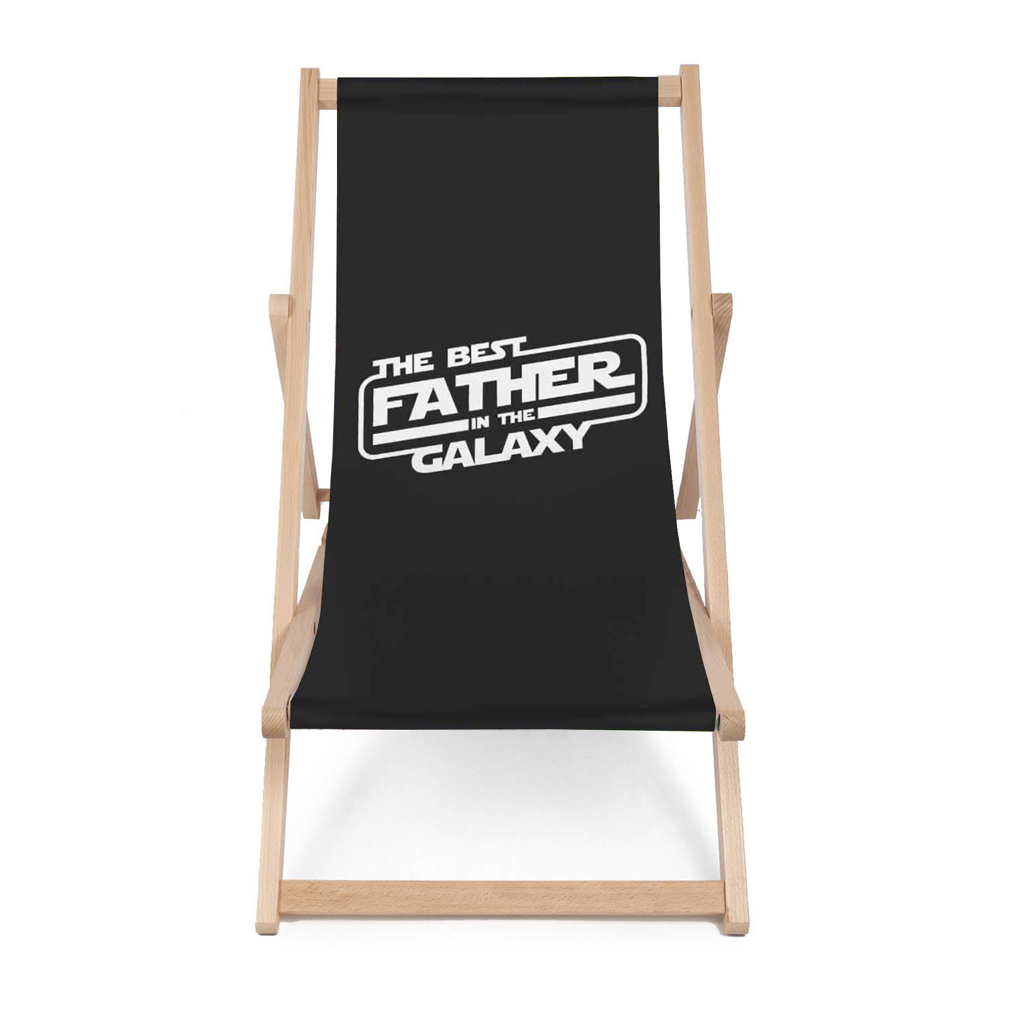 Holzliegestuhl Der beste Vater in der Galaxie