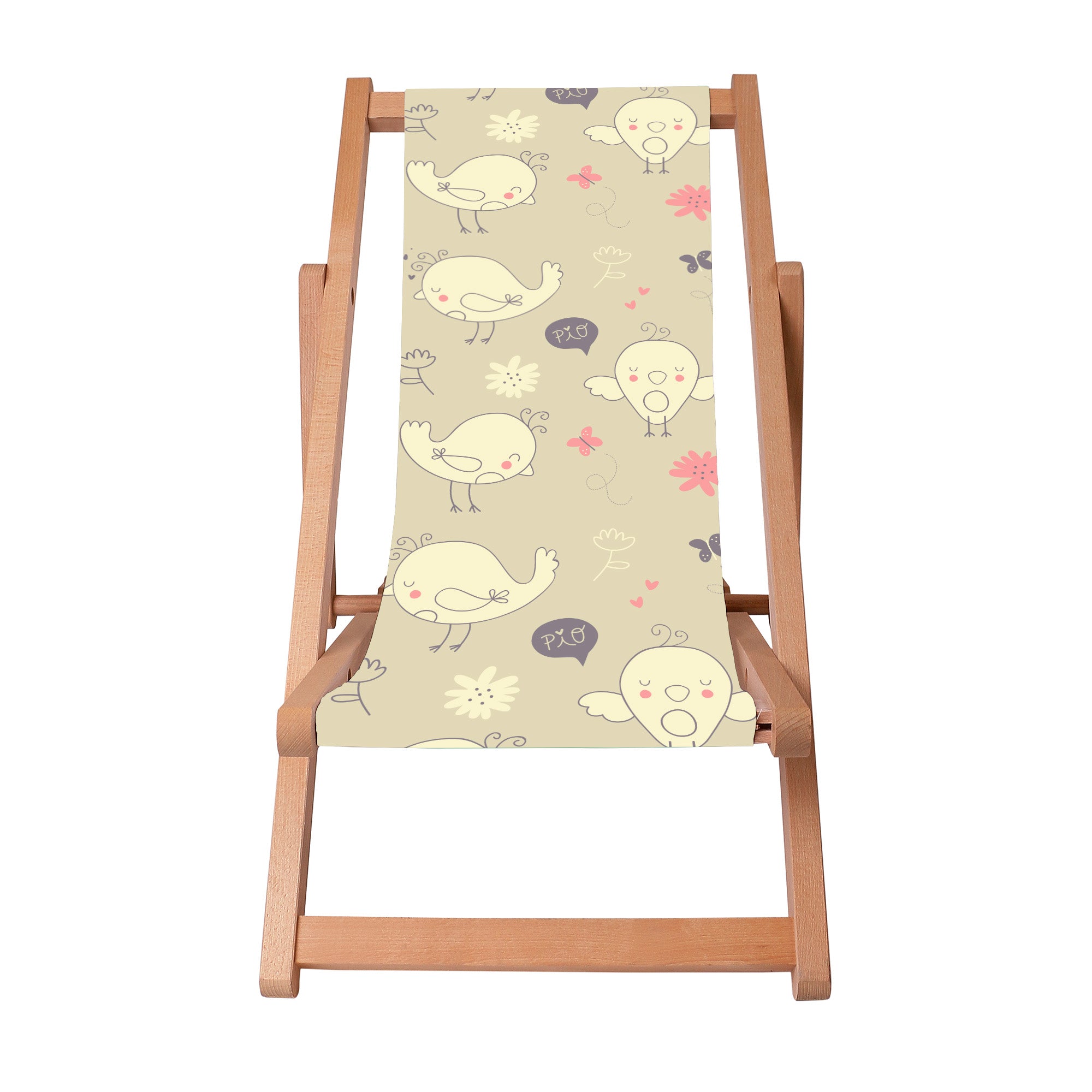 Leżak drewniany Little Birds-M
