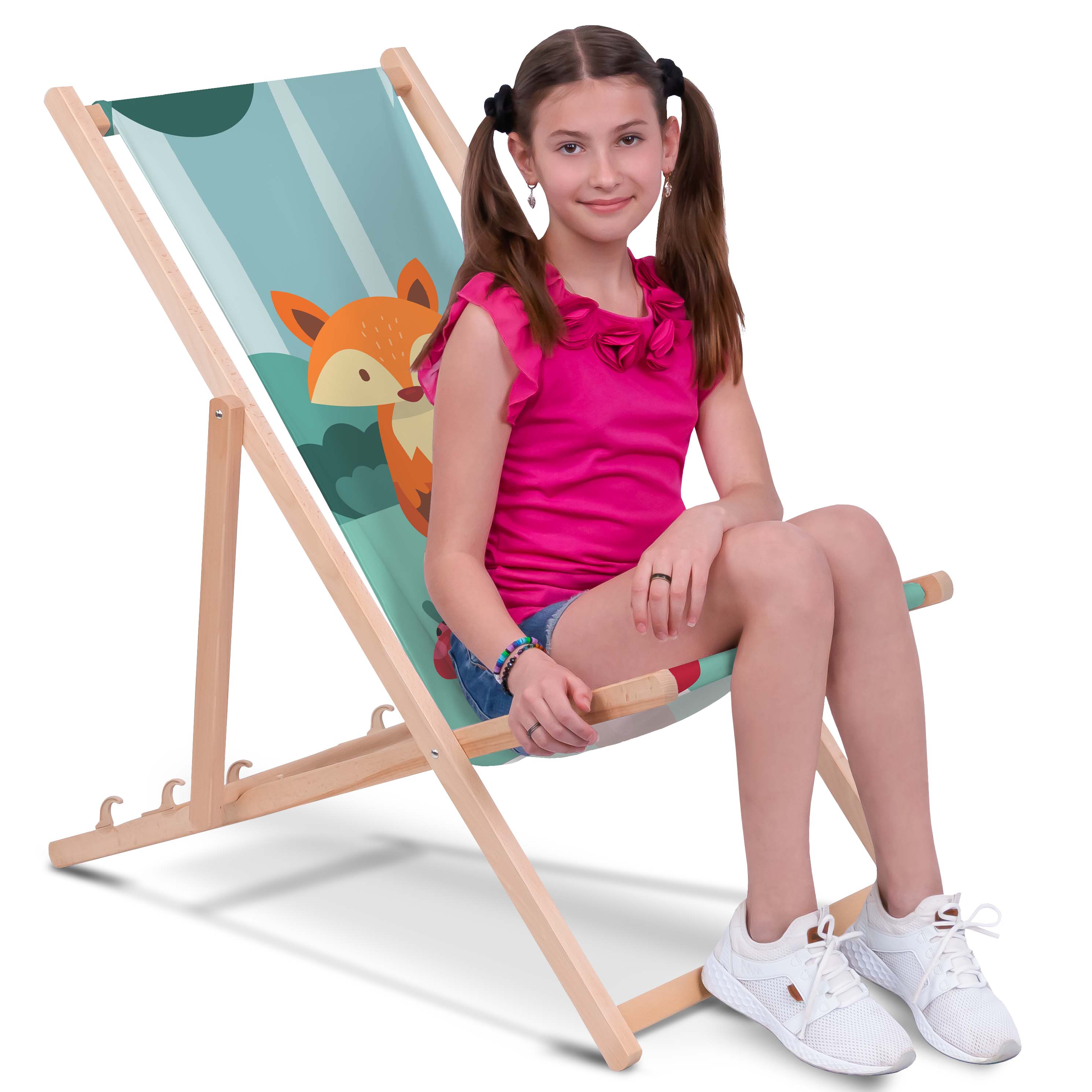 Liegestuhl aus Holz Magic Fox-M