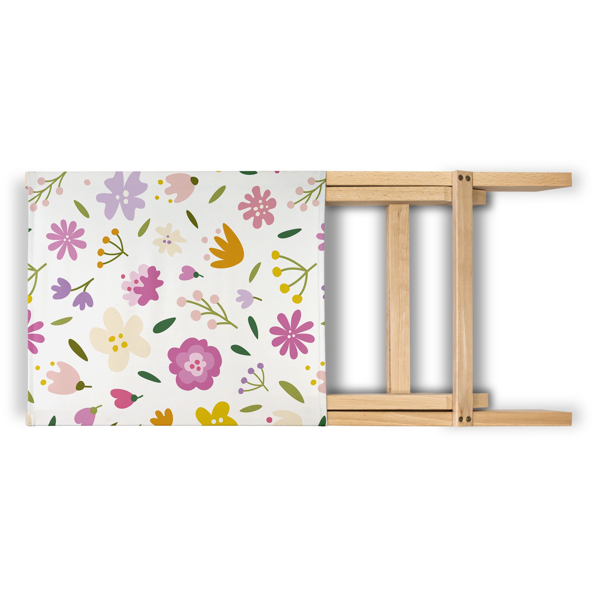 Folding Beach Chair Multicolored Flowers