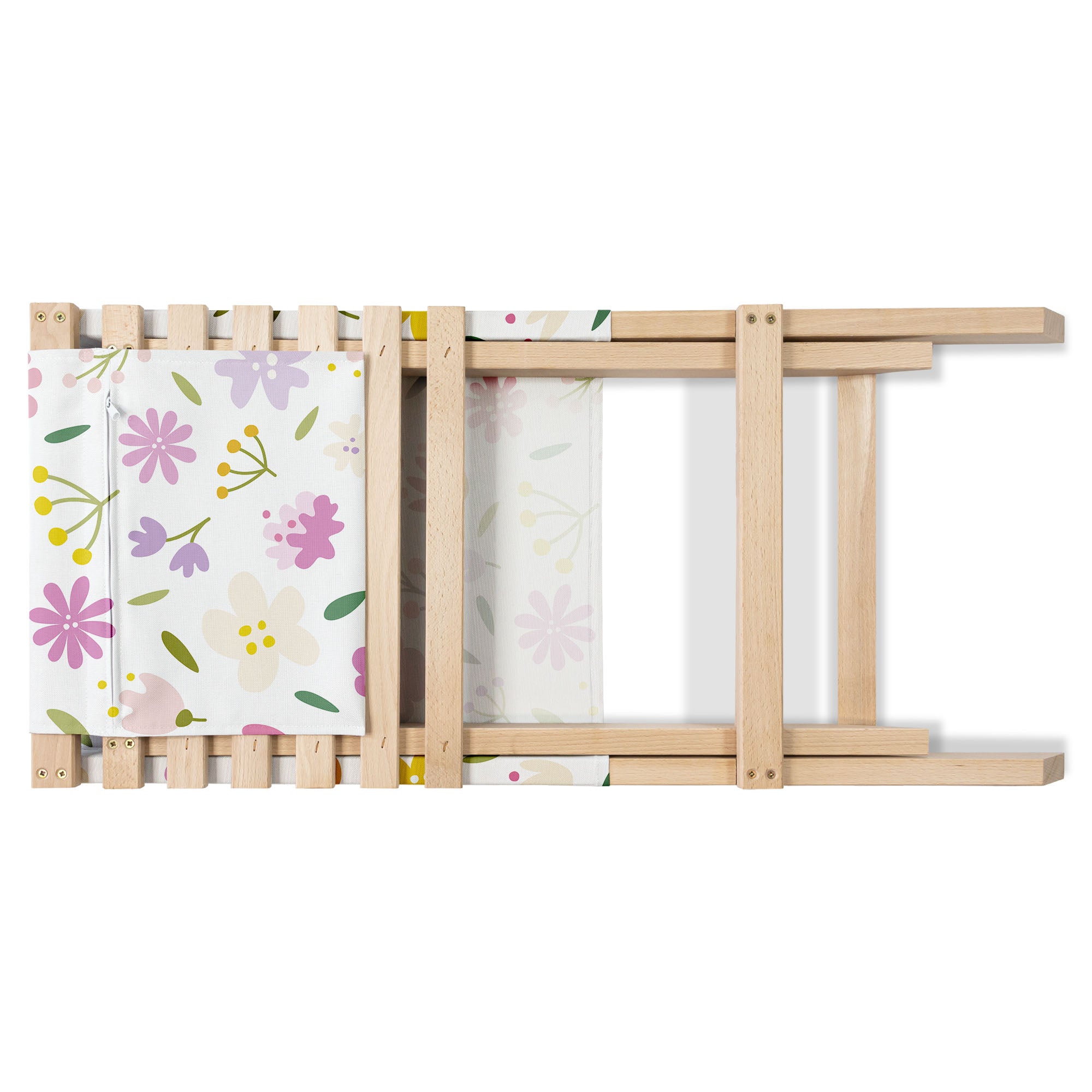 Folding Beach Chair Multicolored Flowers