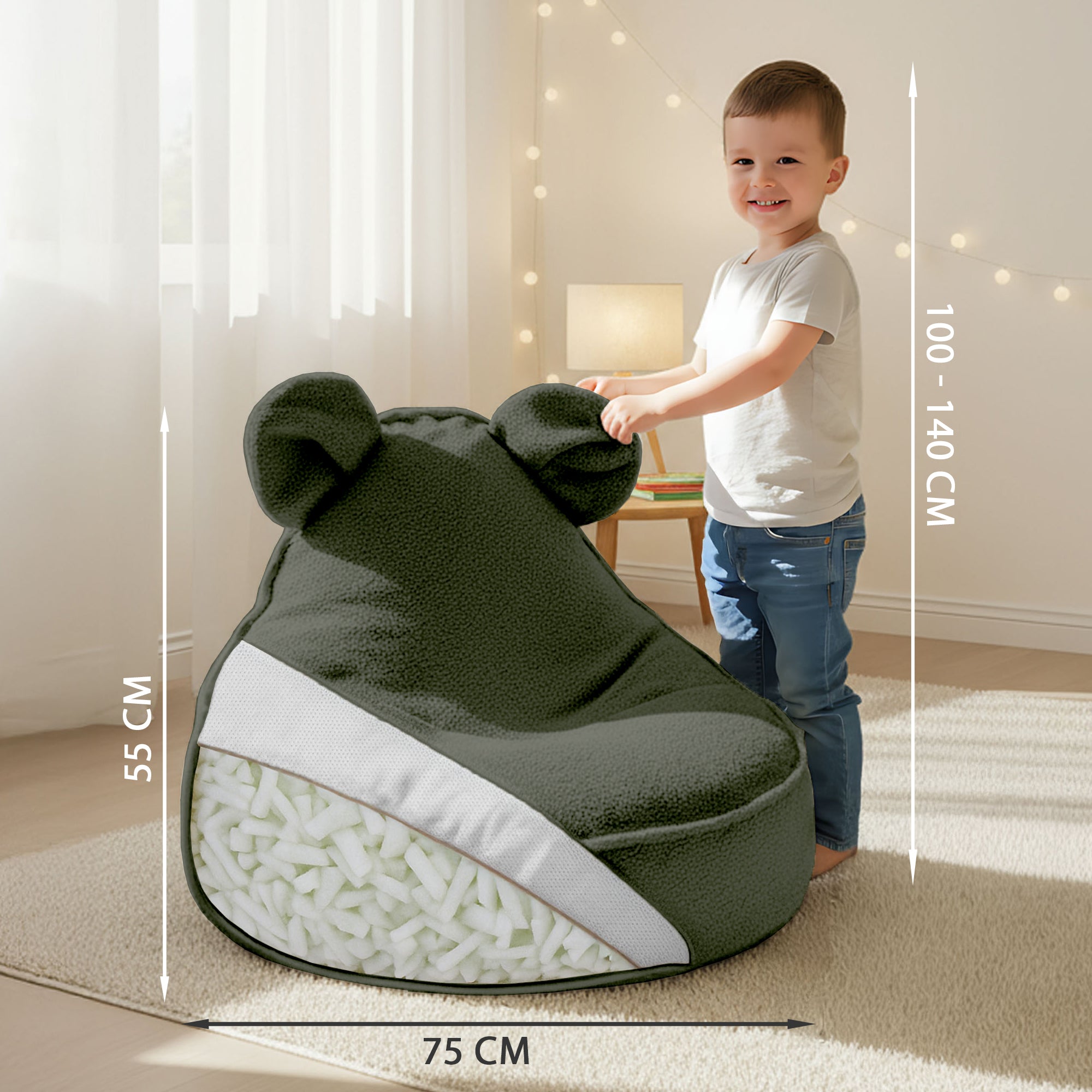 Beanbag Animo Mouse Pearl Grey