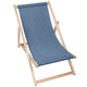 Holzliegestuhl Jeans-Imitat Nordic Blue-M