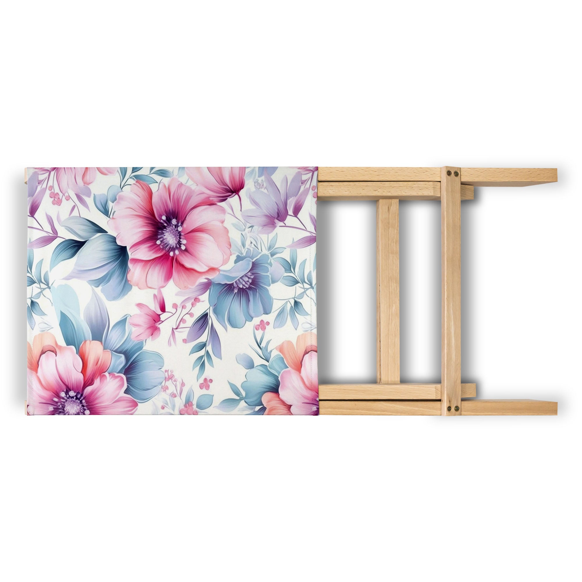 Folding Beach Chair Pastel Flowers