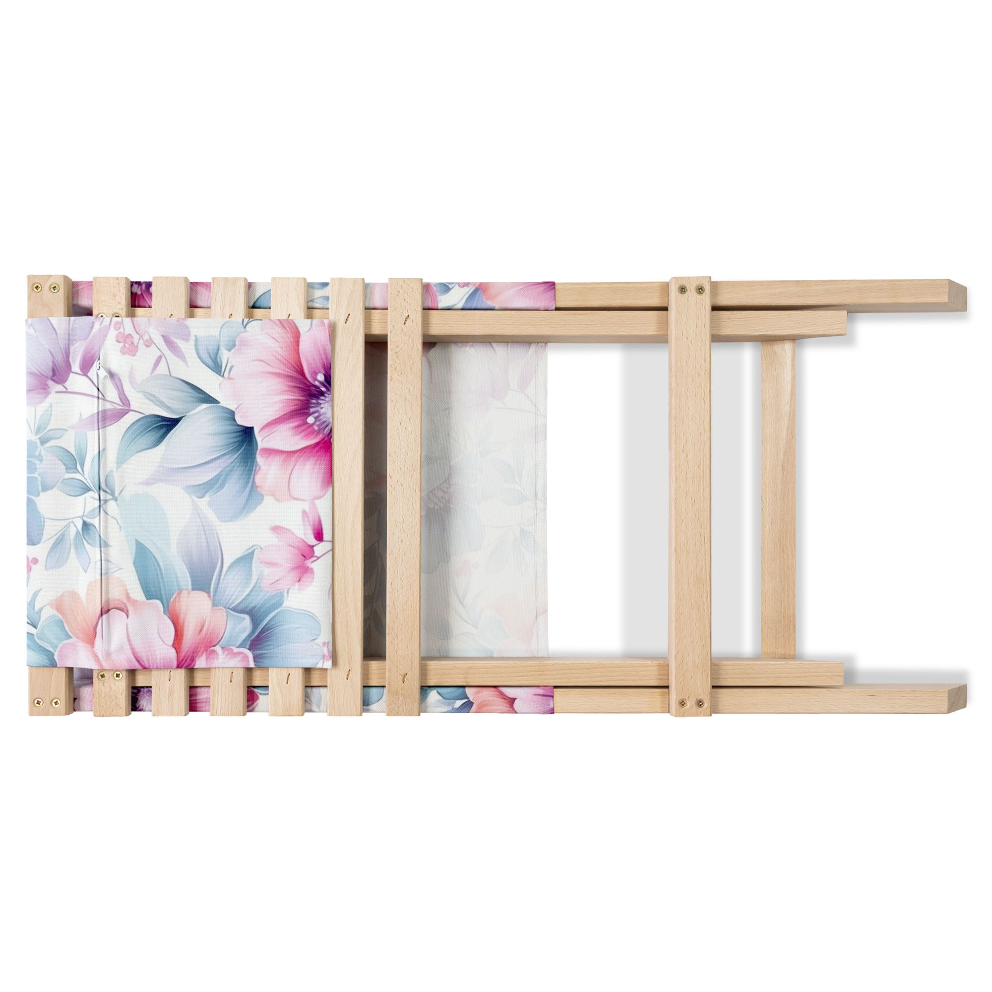Folding Beach Chair Pastel Flowers