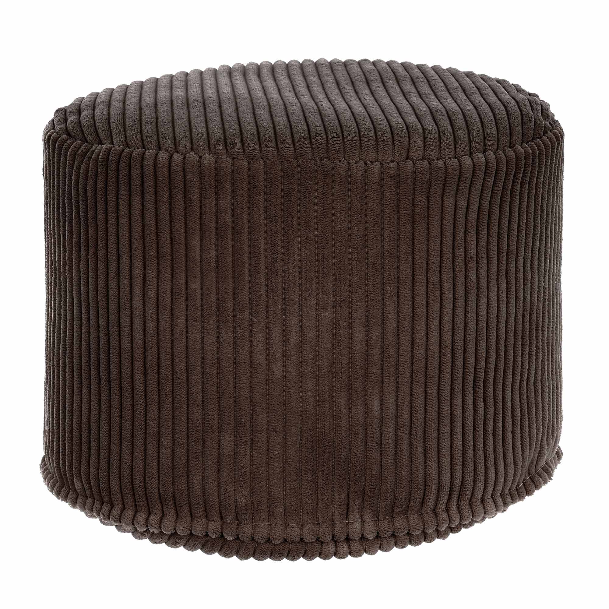 Runder Hocker Fußstütze Lincoln Dark Chocolate-M