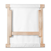 Holzliegestuhl mit Fußstütze Beige