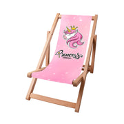 Liegestuhl aus Holz Princess Unicorn