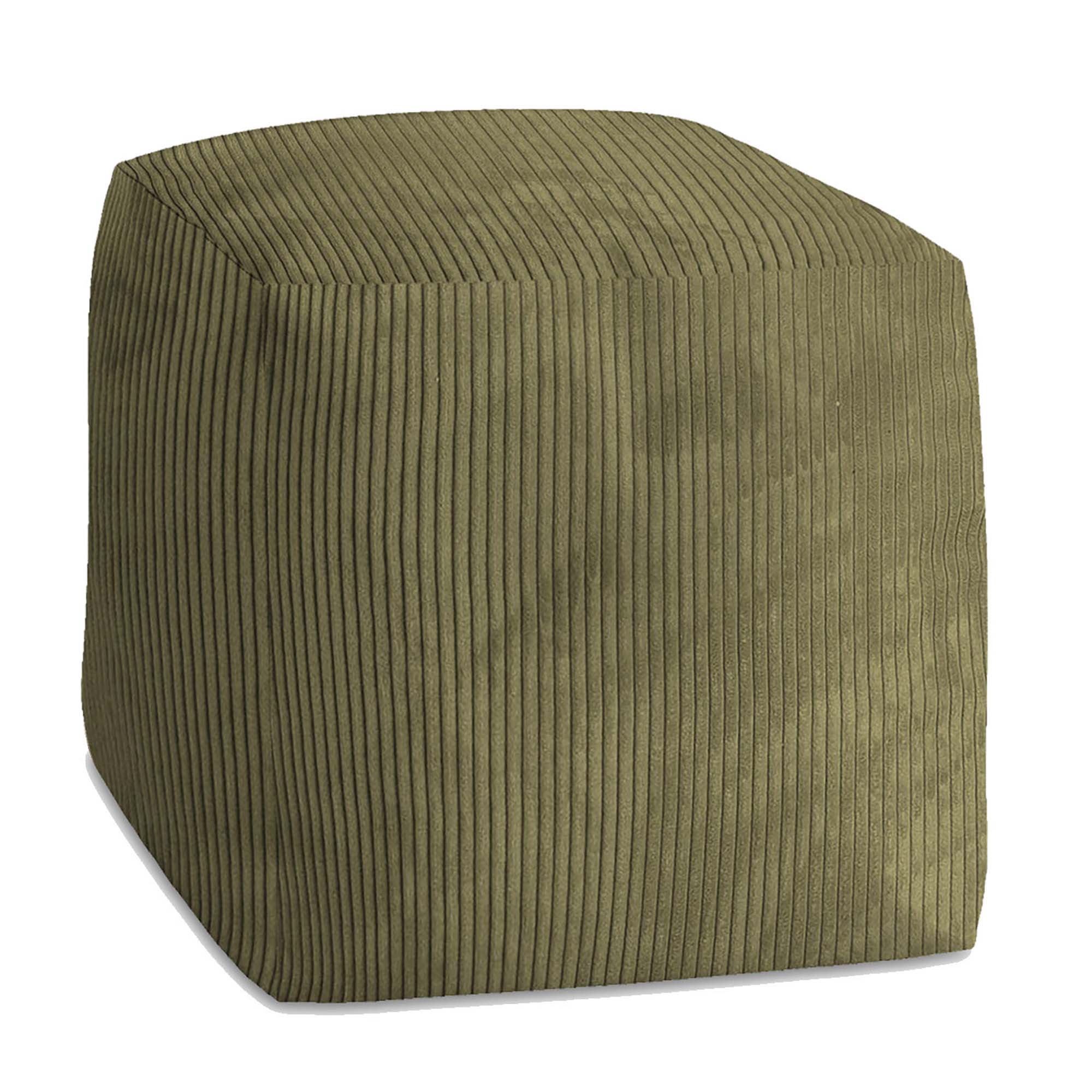 Puf Cube Dunkles Oliv