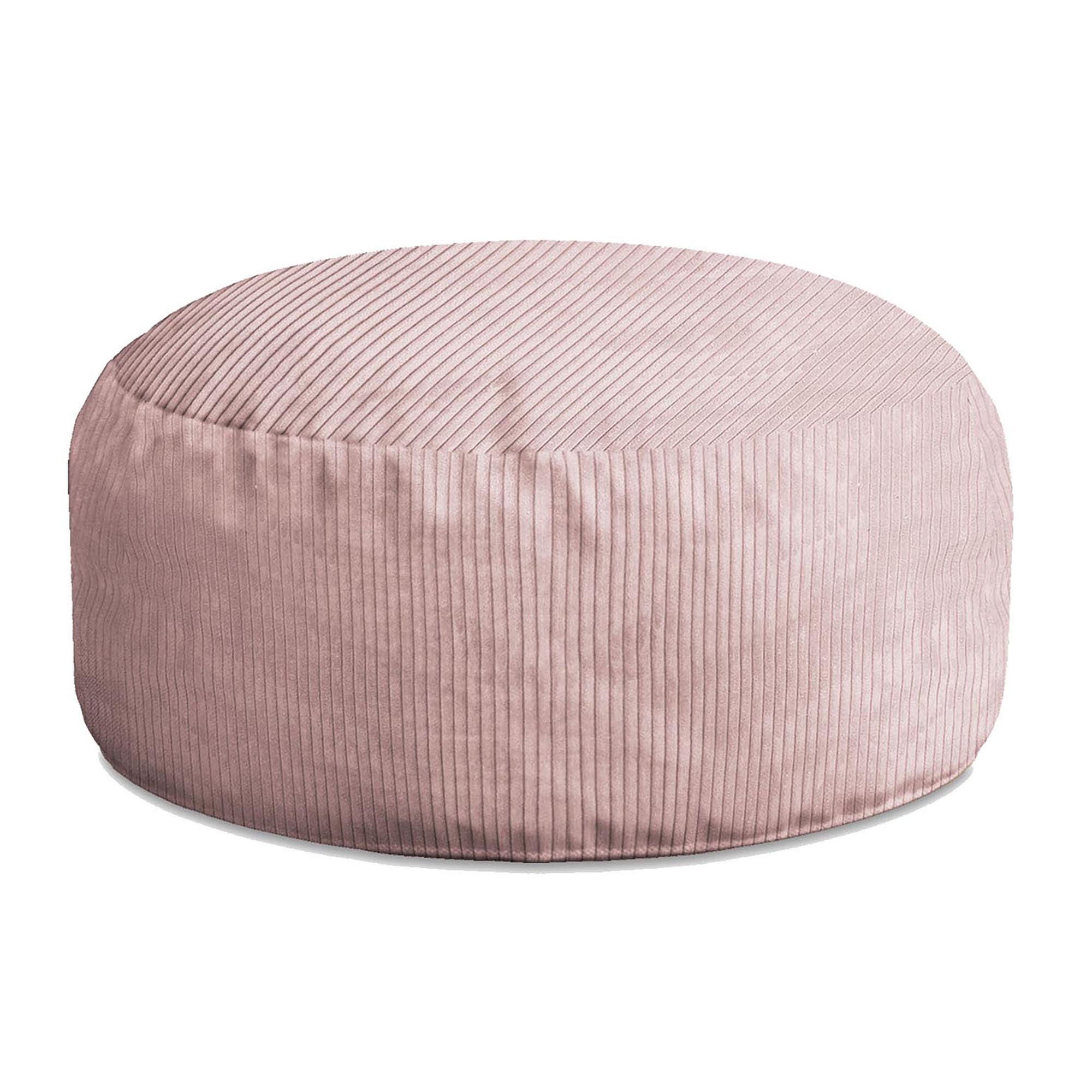Puf Roller Silber Rosa