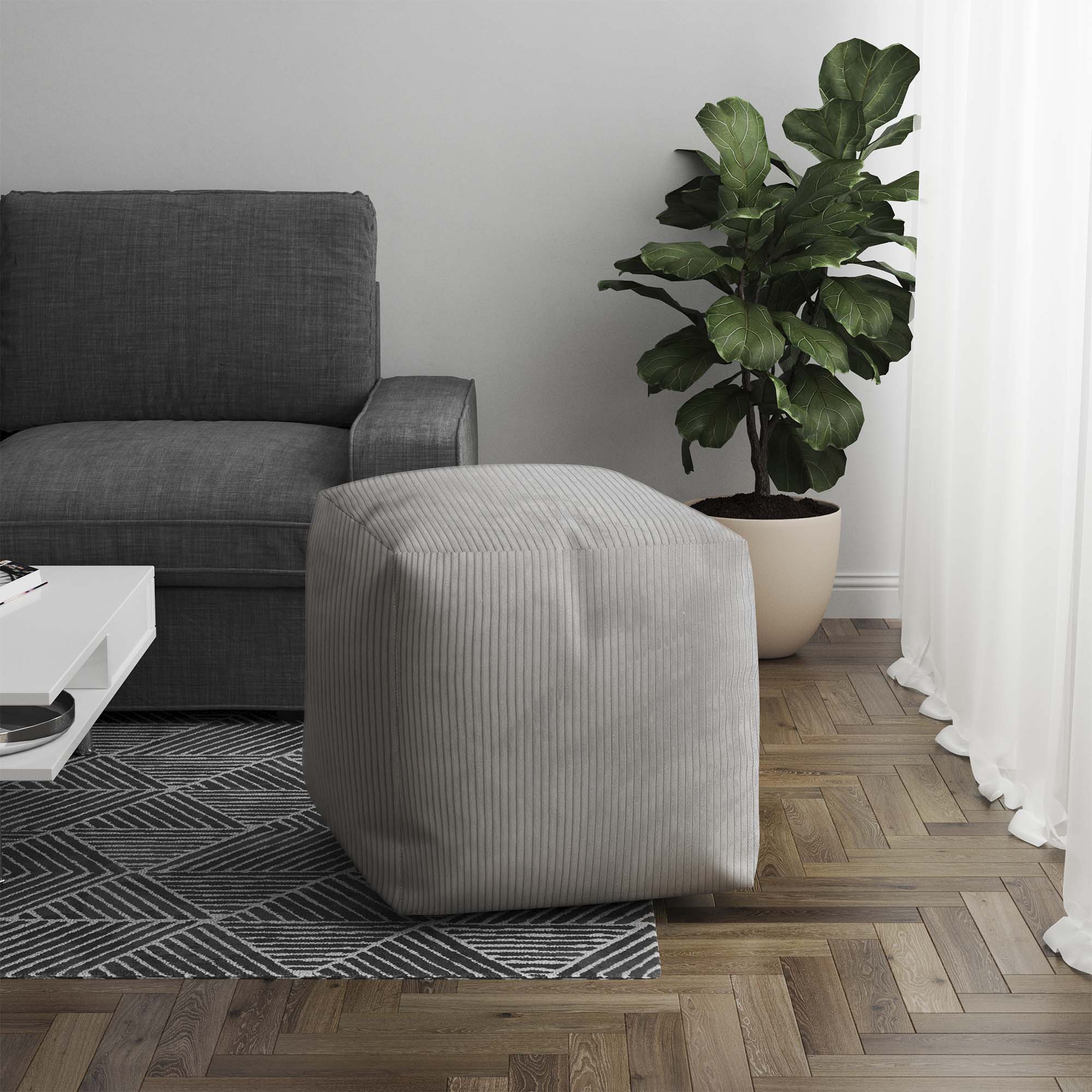 Puf Cube Cool Gray