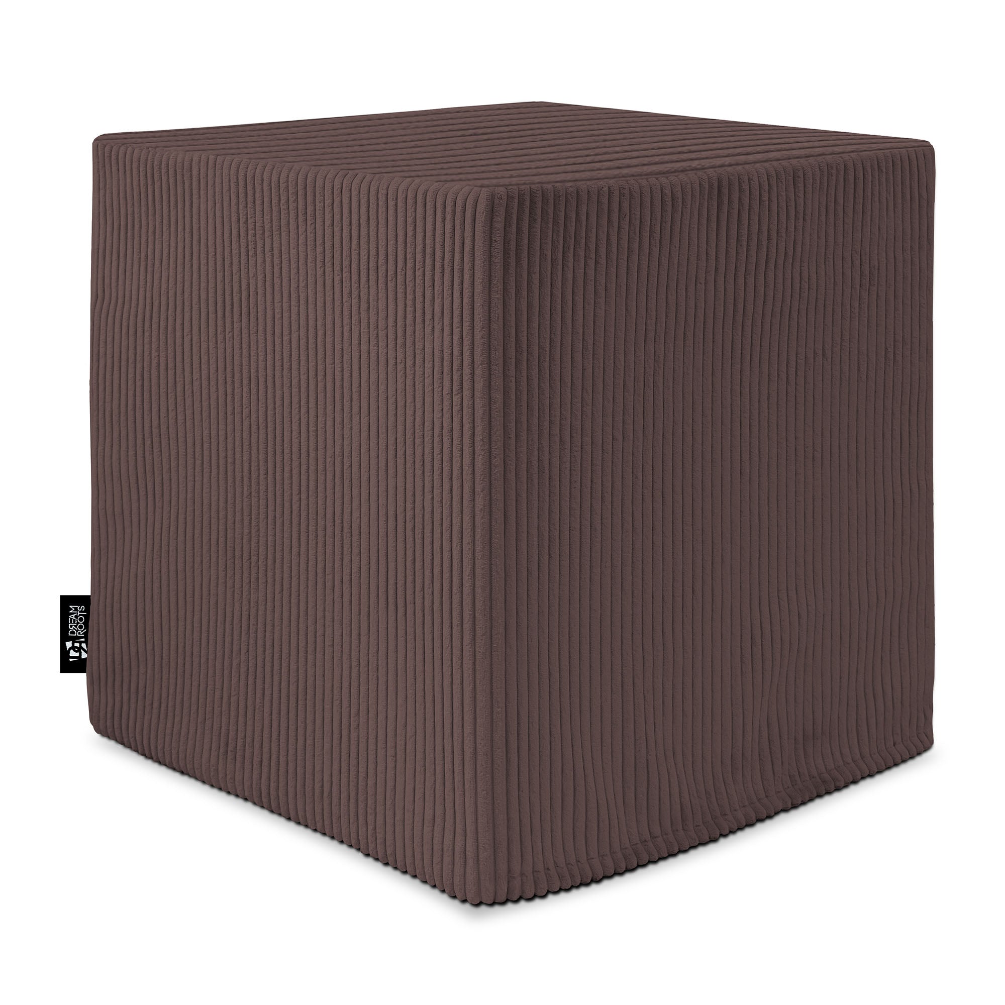 Qubik Roasted Cocoa Pouf-50x50 CM