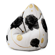 Puf Birnenform Rosen und Kreis