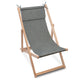 Holzliegestuhl mit Kissen Jeans-Imitat Sandy Dune-M
