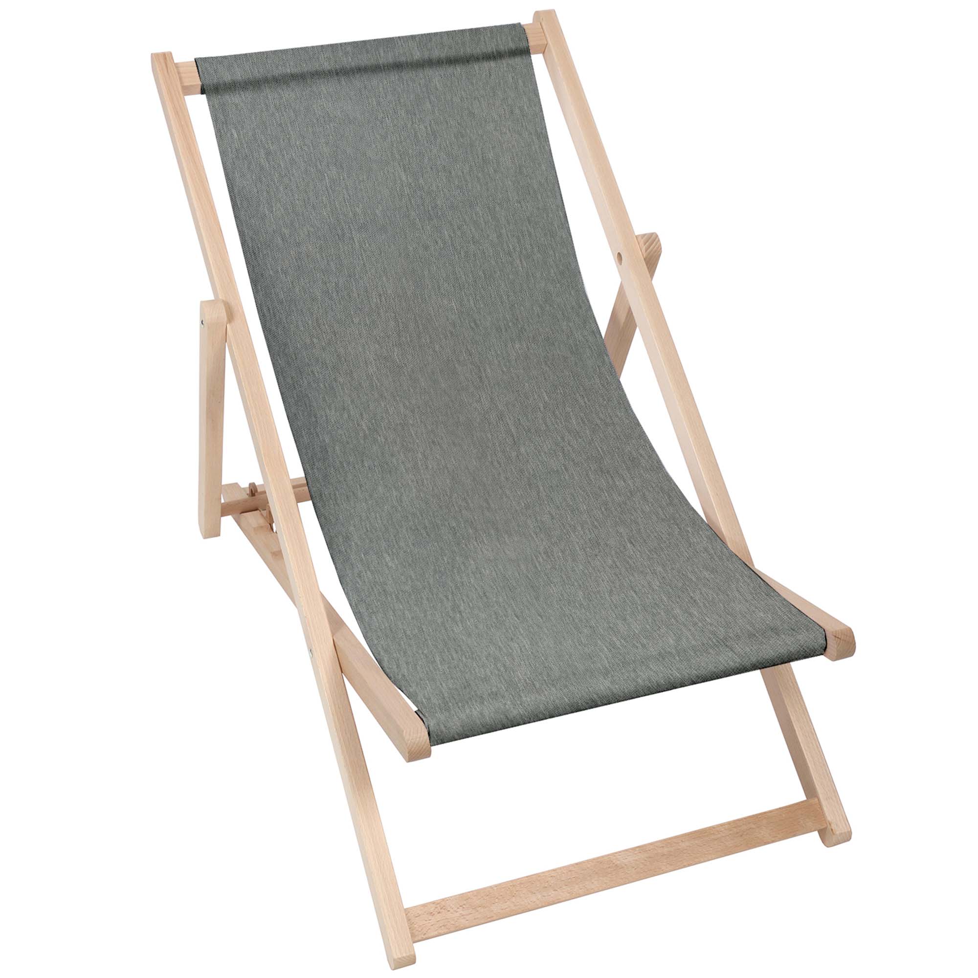 Holzliegestuhl Jeans-Imitat Sandy Dune-S