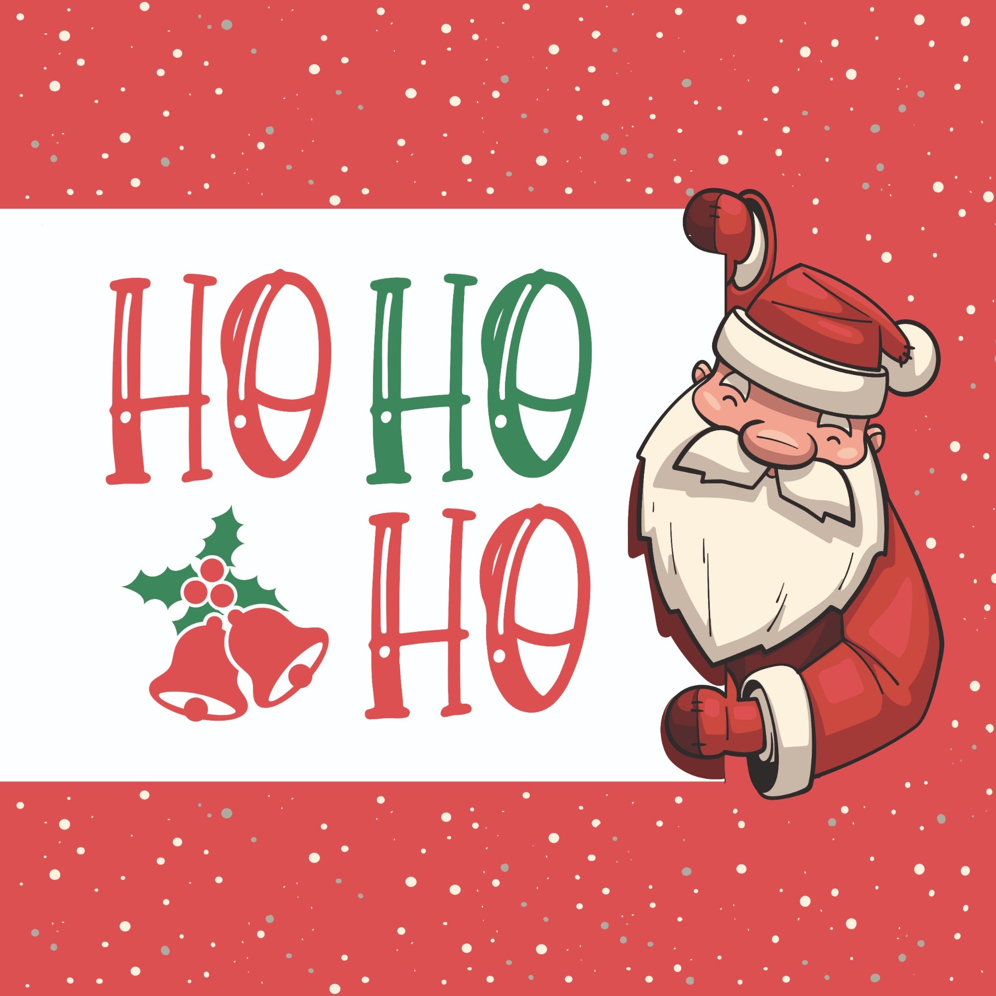 Kissen Santa versteckt sich