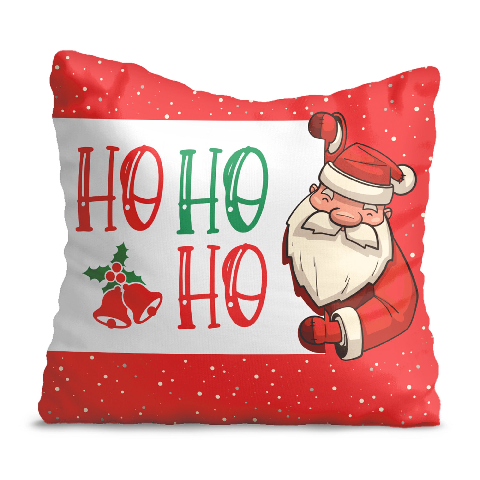 Kissen Santa versteckt sich