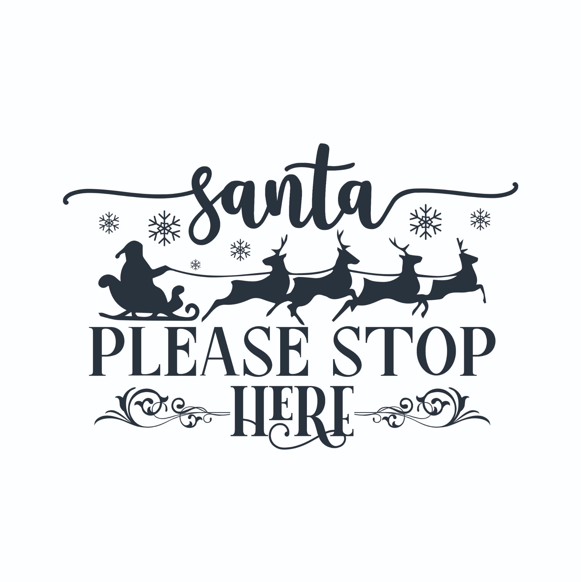 Kissen Santa ist da-Samt