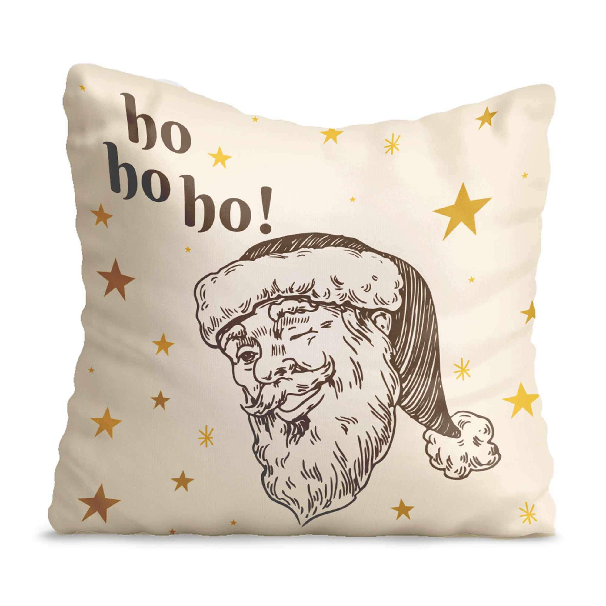 Kissen Santa Please Here Stop-Samt