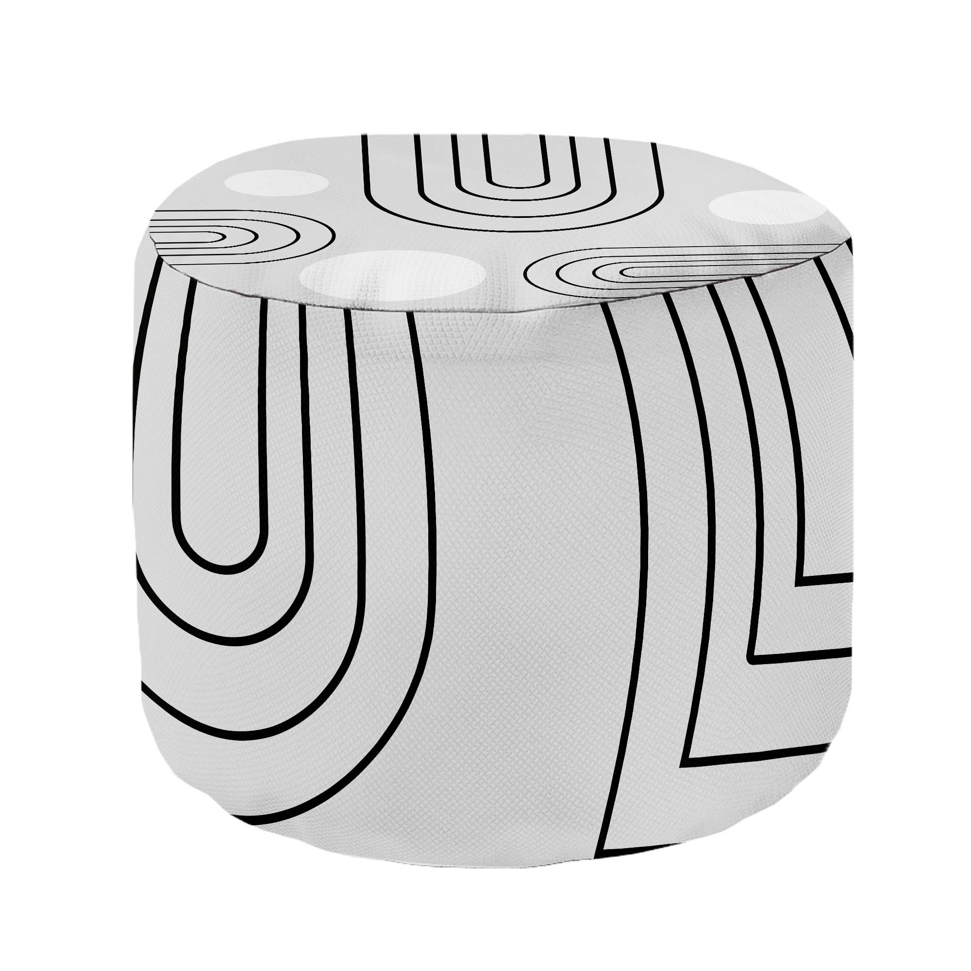 Runder Hocker Scandinavian Abstract