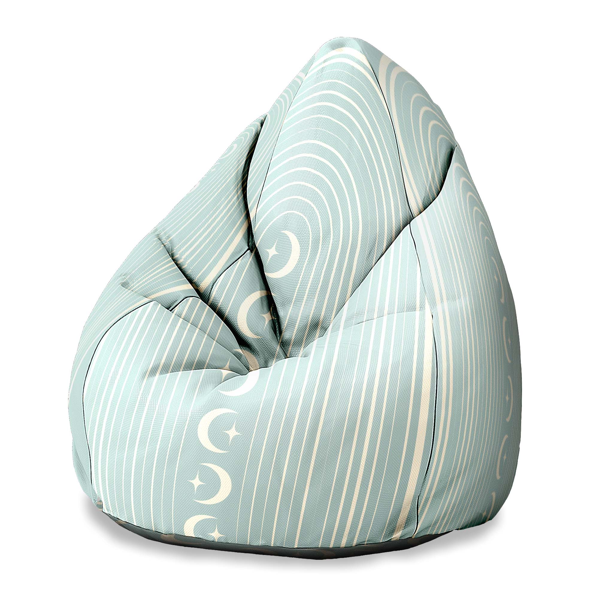 Sitzsack Birnenform Skandinavische Monde-Samt