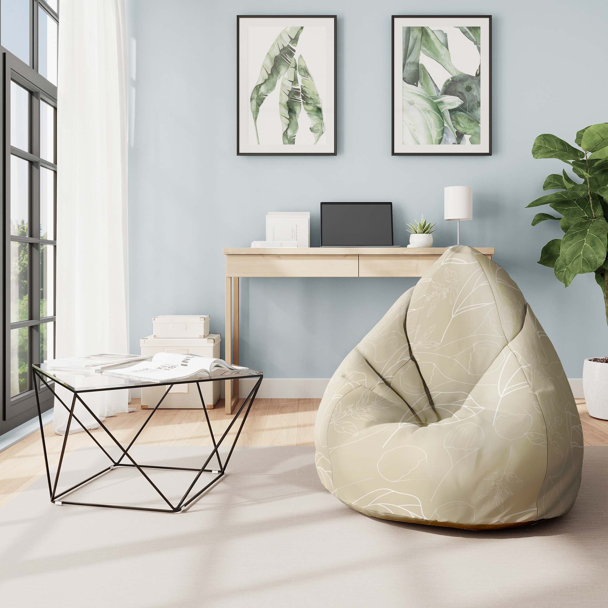 Puf Pearshape Scandinavian Nature