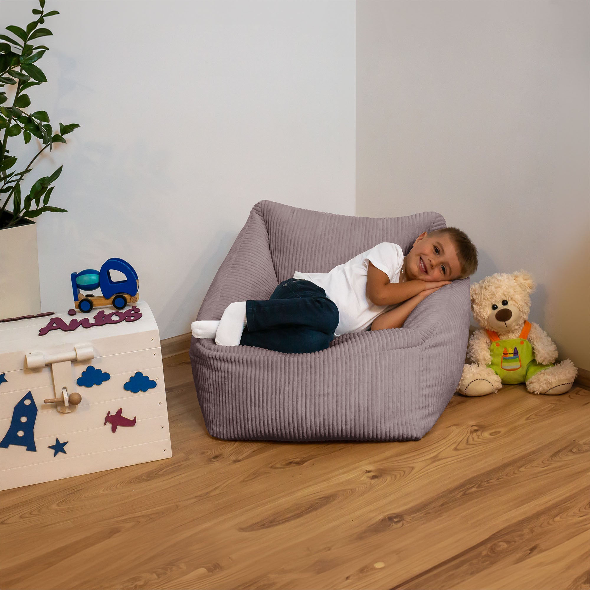 Kinderstuhl Silberrosa