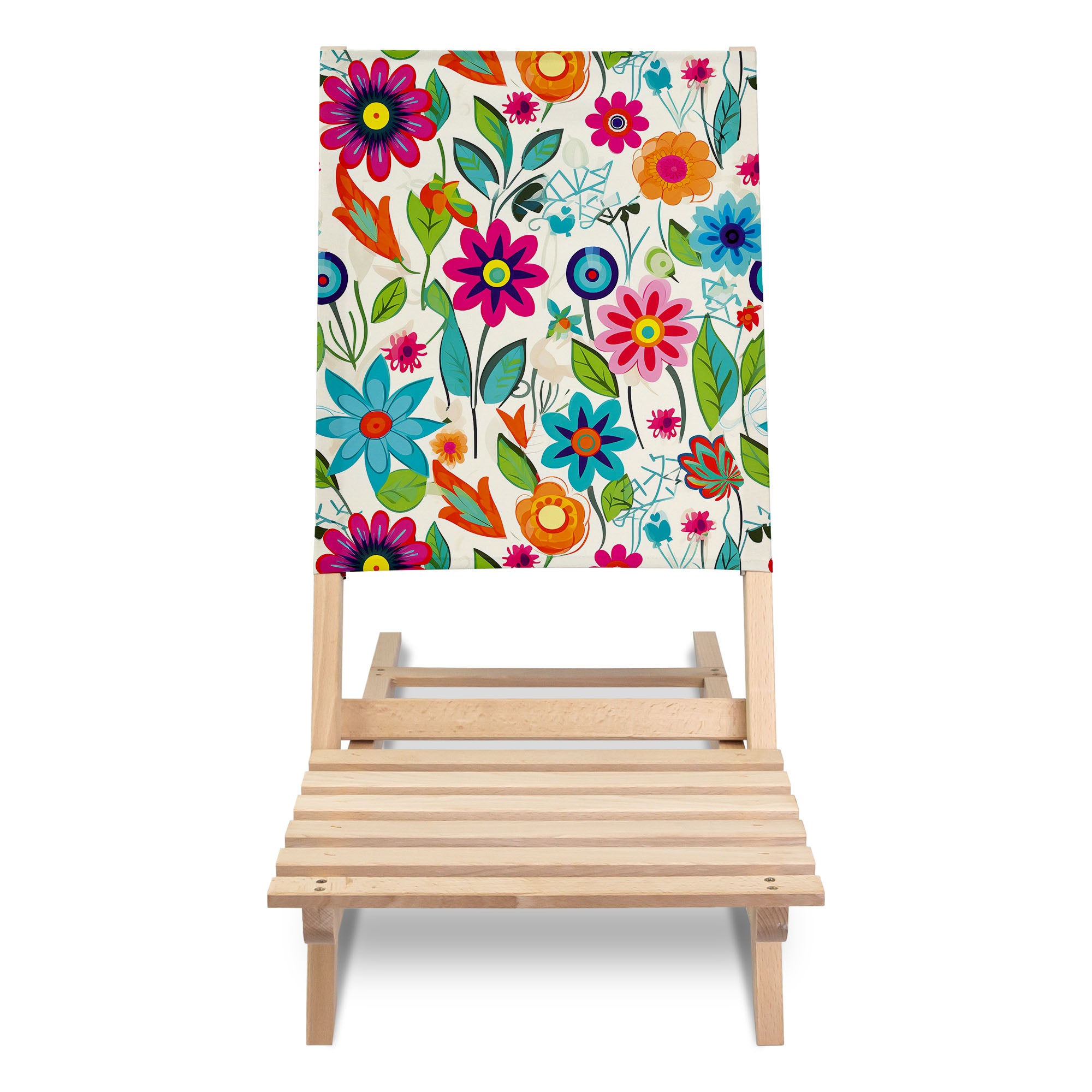 Klappbarer Strandstuhl Kleine Frühlingsblumen