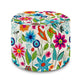 Runder Hocker Fußhocker Kleine Frühlingsblumen