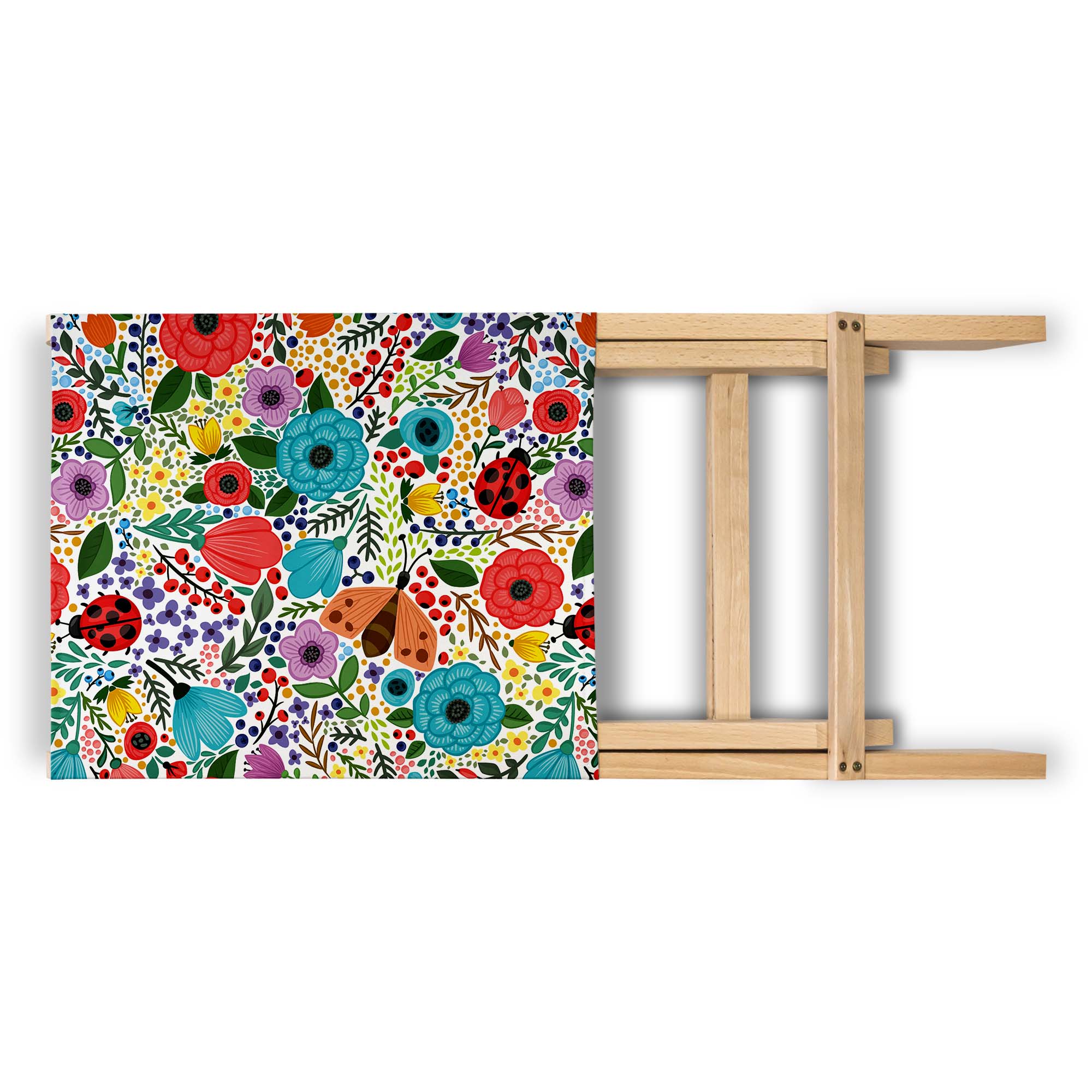 Klappbarer Strandstuhl Frühlingsblumen