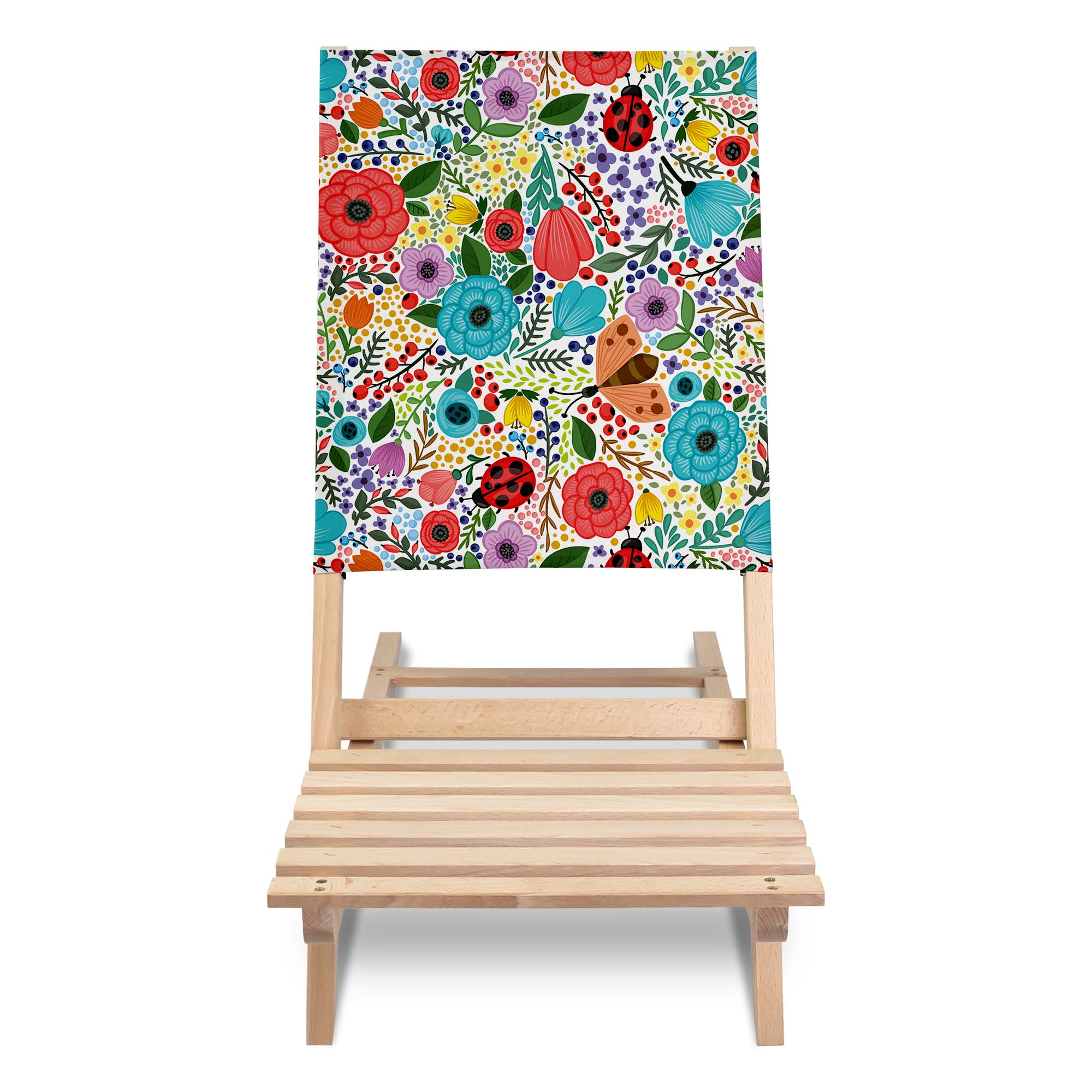 Klappbarer Strandstuhl Frühlingsblumen