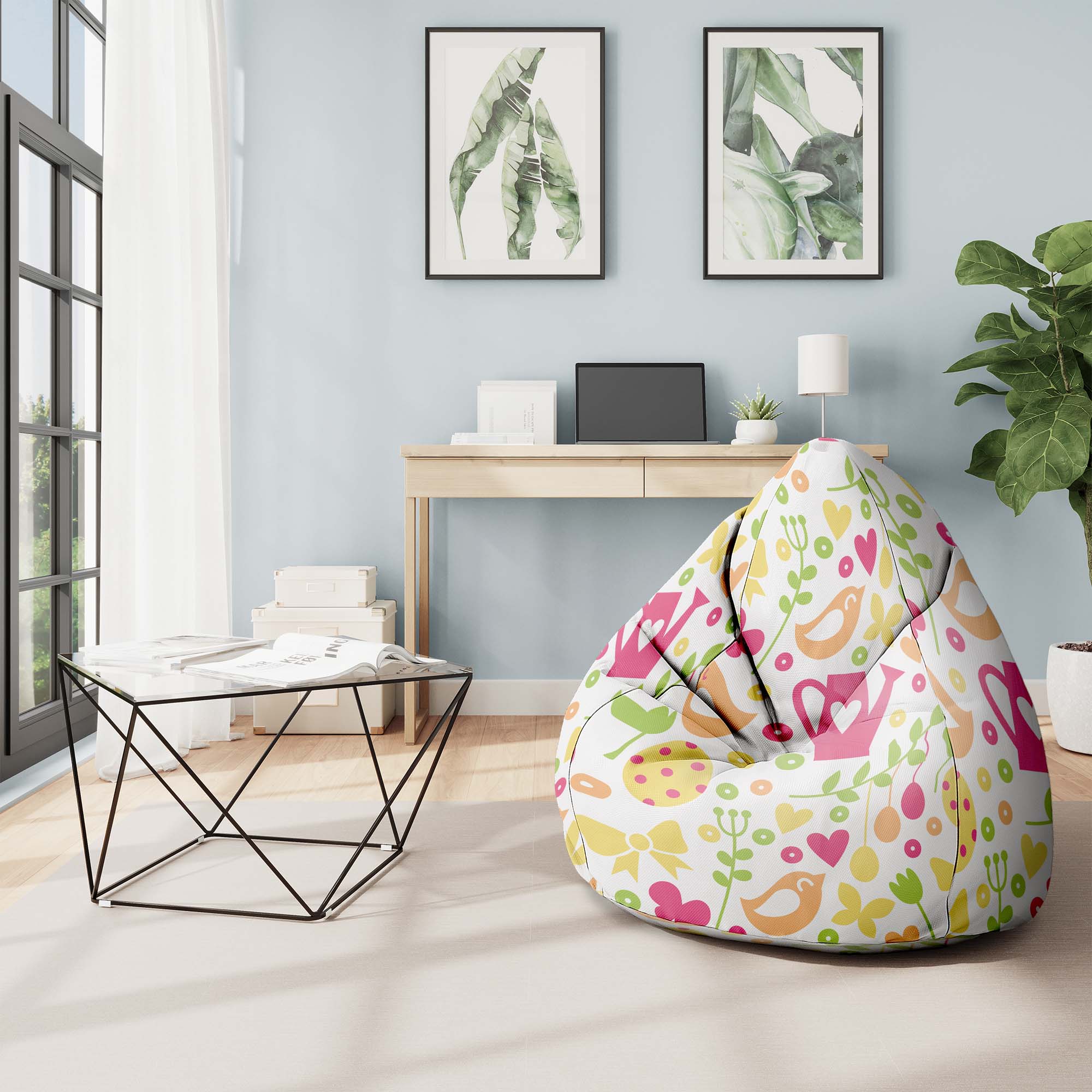 Sitzsack Pearshape Frühlingszeit-M
