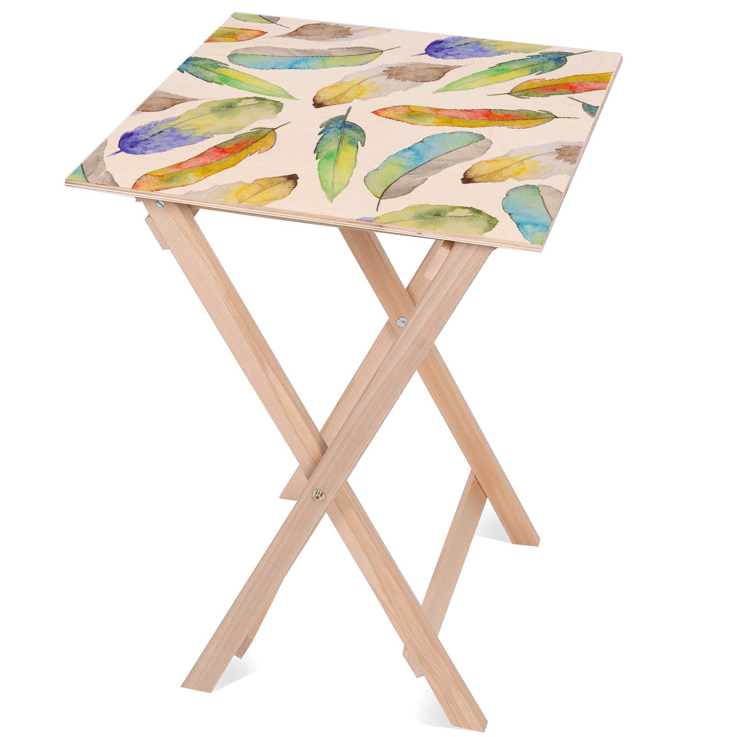 Holztisch Watercolour Large-50x50 CM