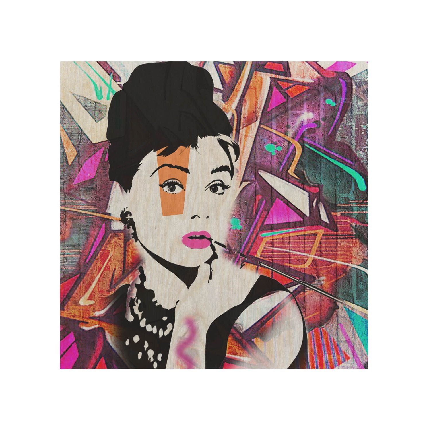 Stolik drewniany Audrey Colourful