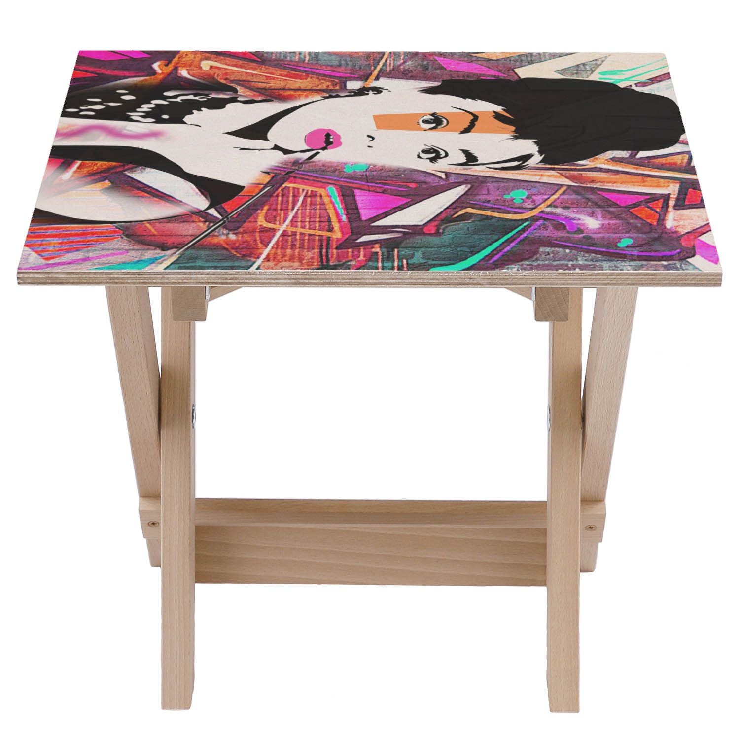 Stolik drewniany Audrey Colourful