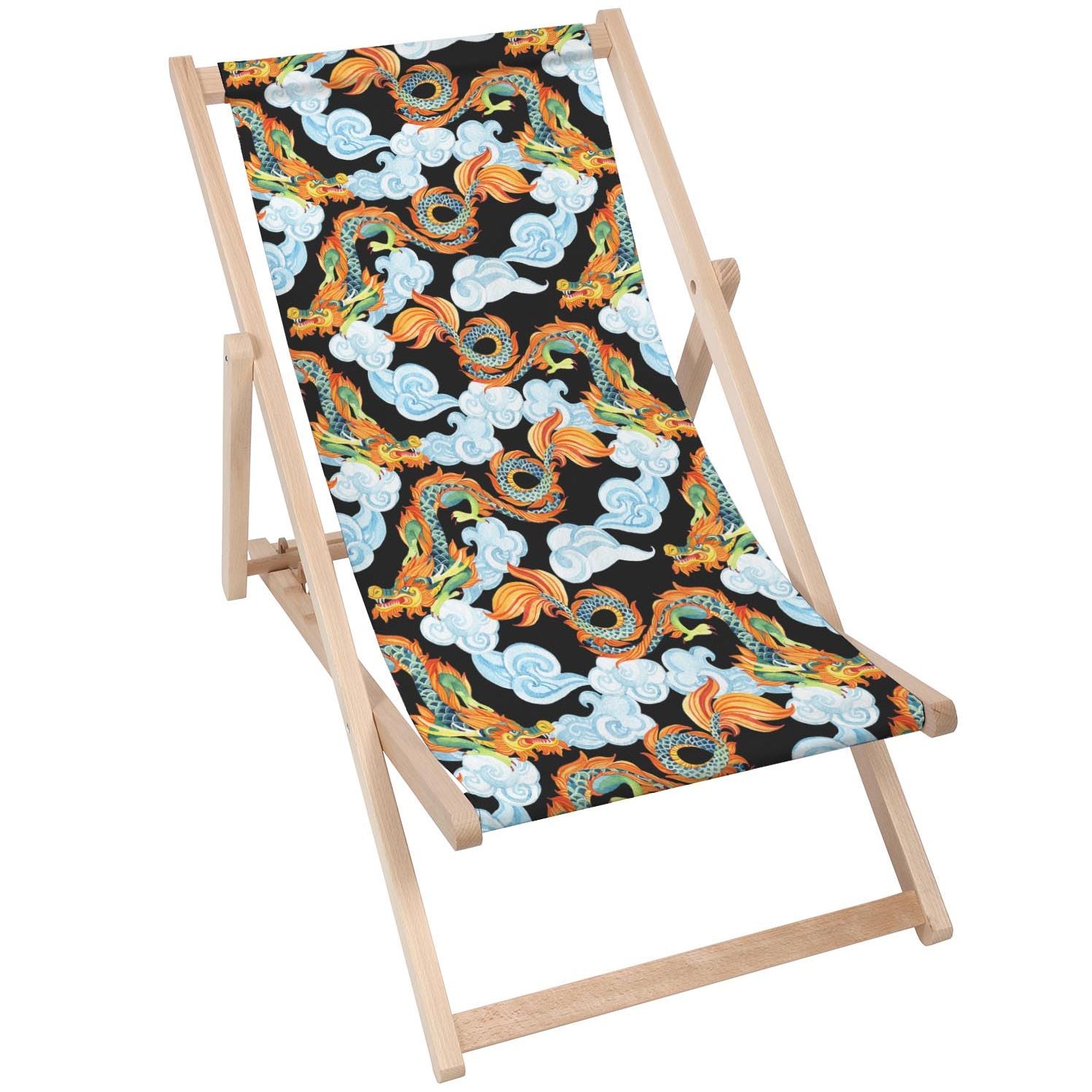 Holztisch Chinesische Drachen-50x50 CM
