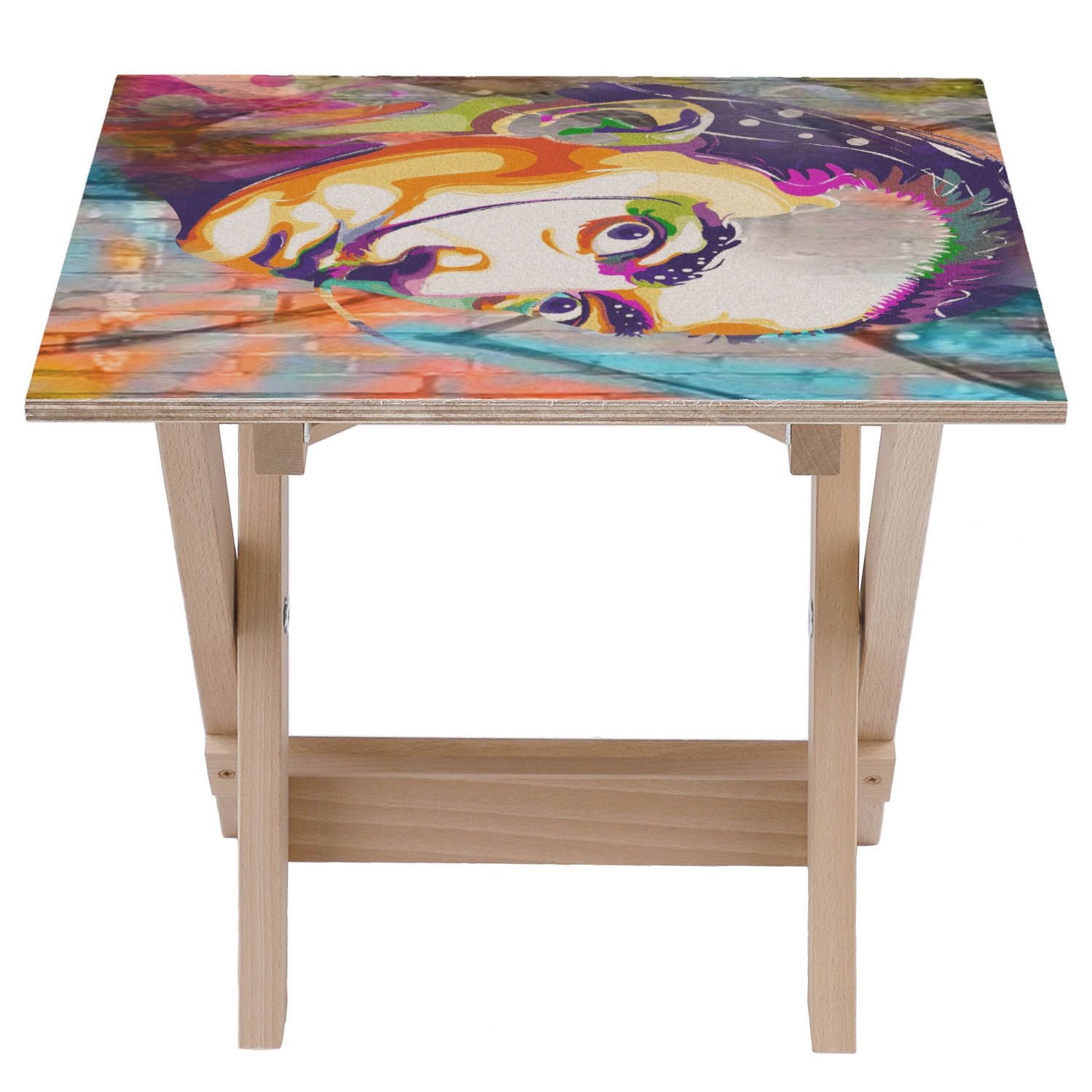 Holztisch Dali Bunt